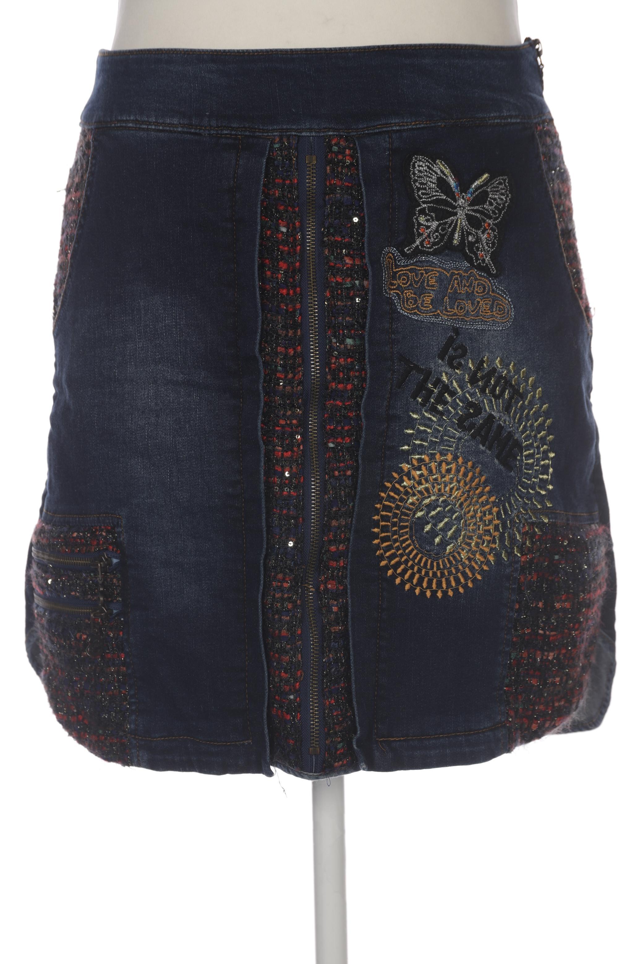 

Desigual Damen Rock, marineblau, Gr. 44