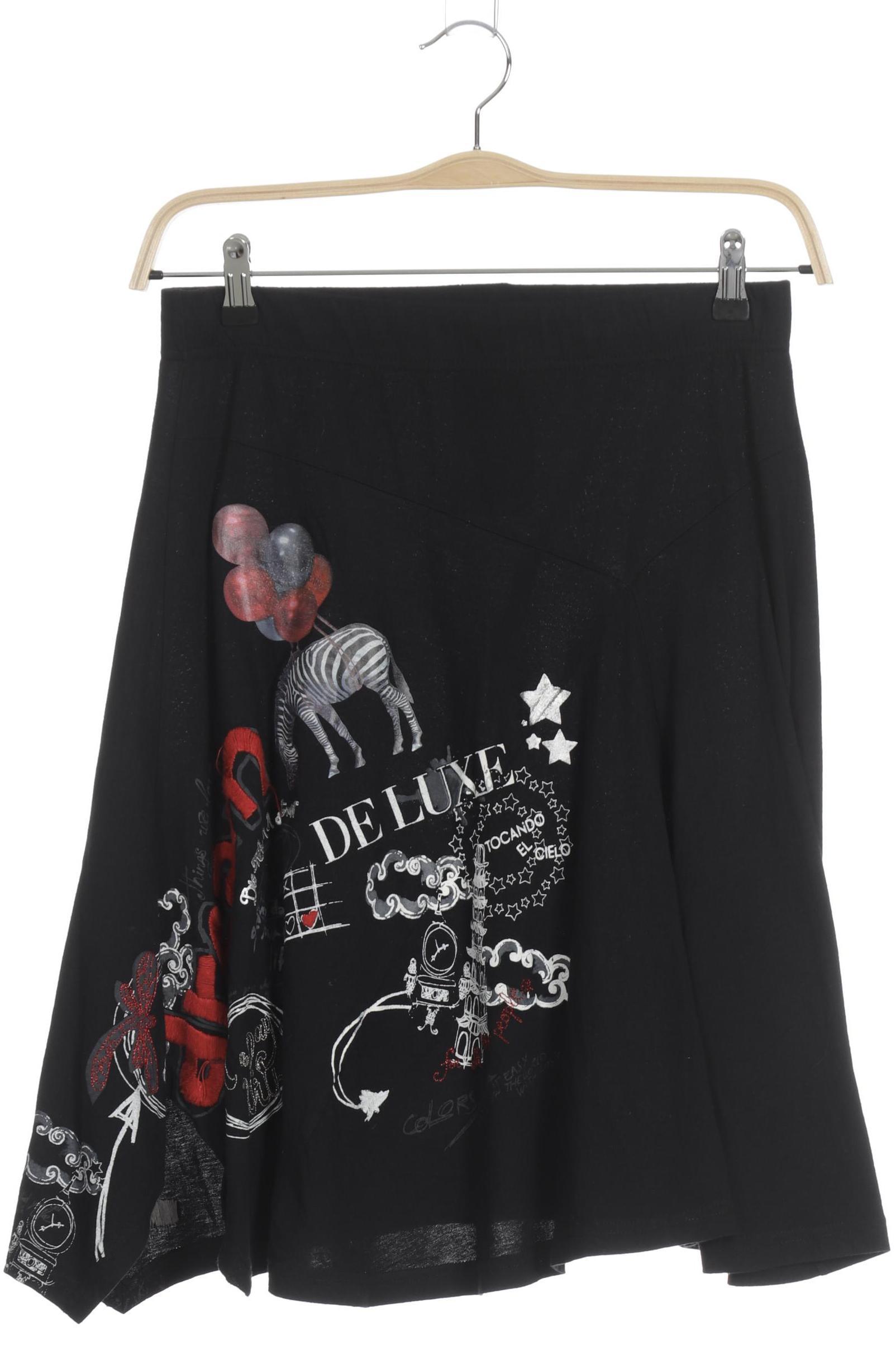 

Desigual Damen Rock, schwarz, Gr.