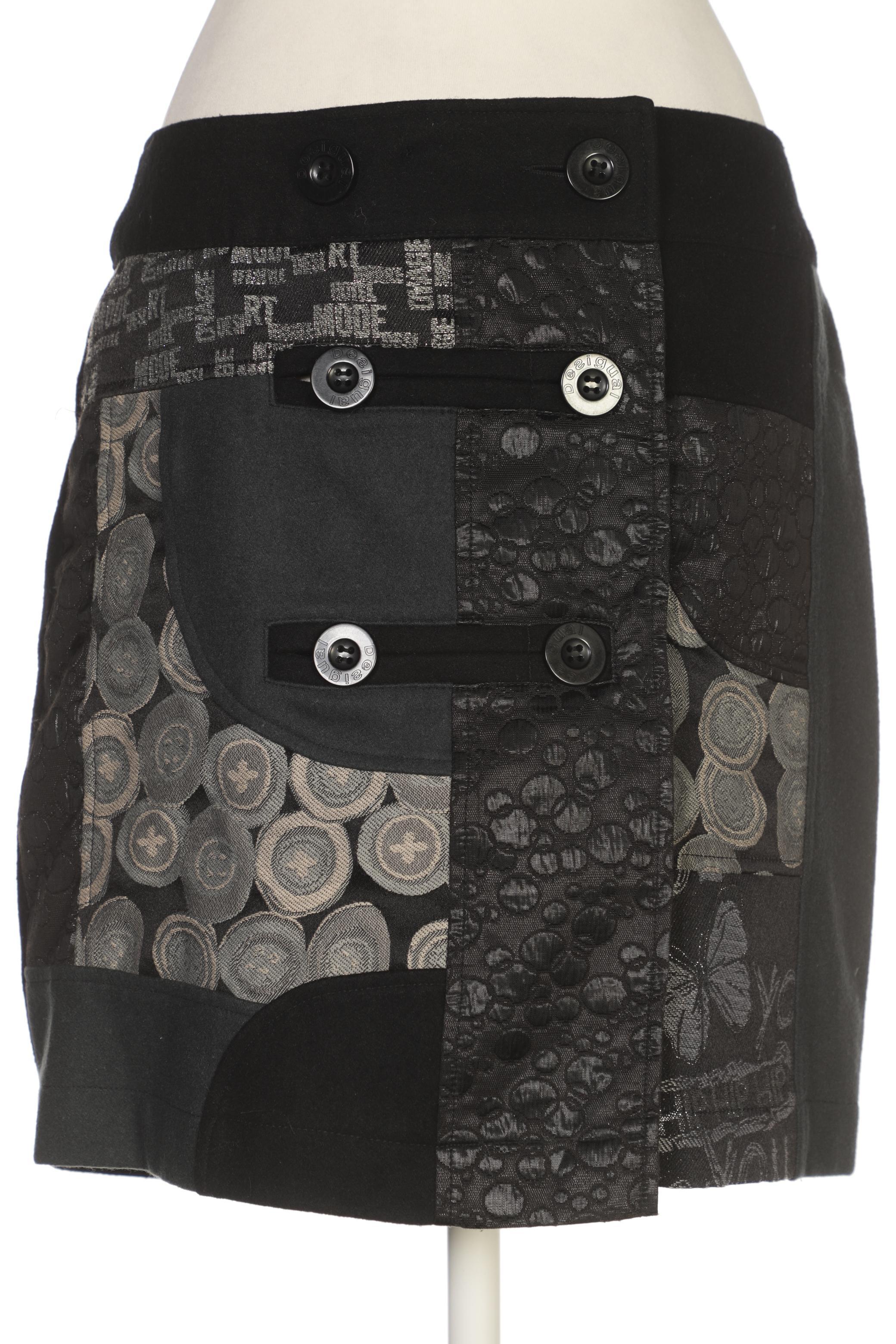 

Desigual Damen Rock, schwarz, Gr. 36
