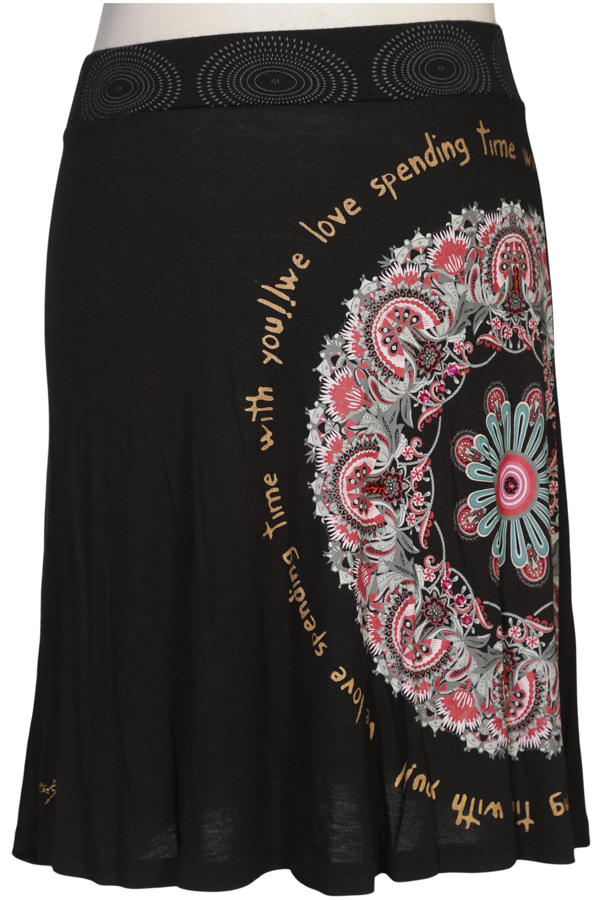 

Desigual Damen Rock, schwarz, Gr. 42