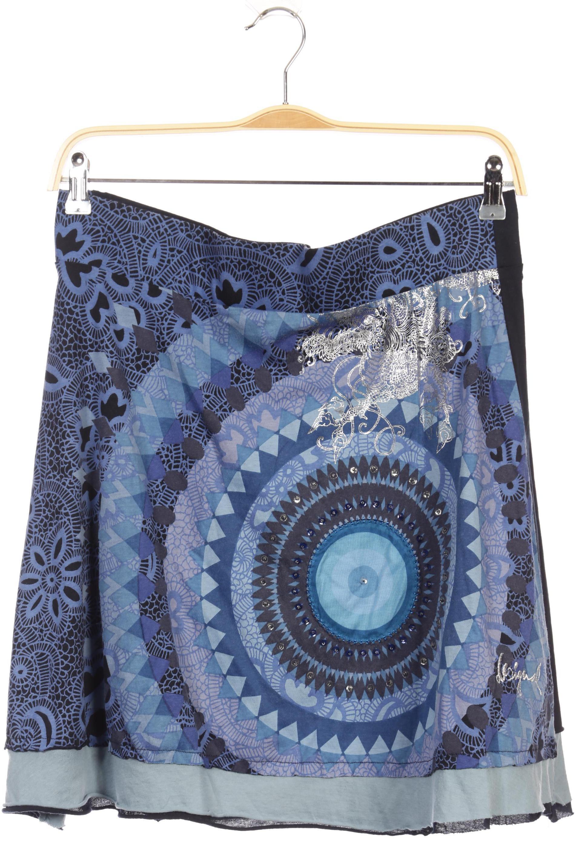 

Desigual Damen Rock, blau, Gr.