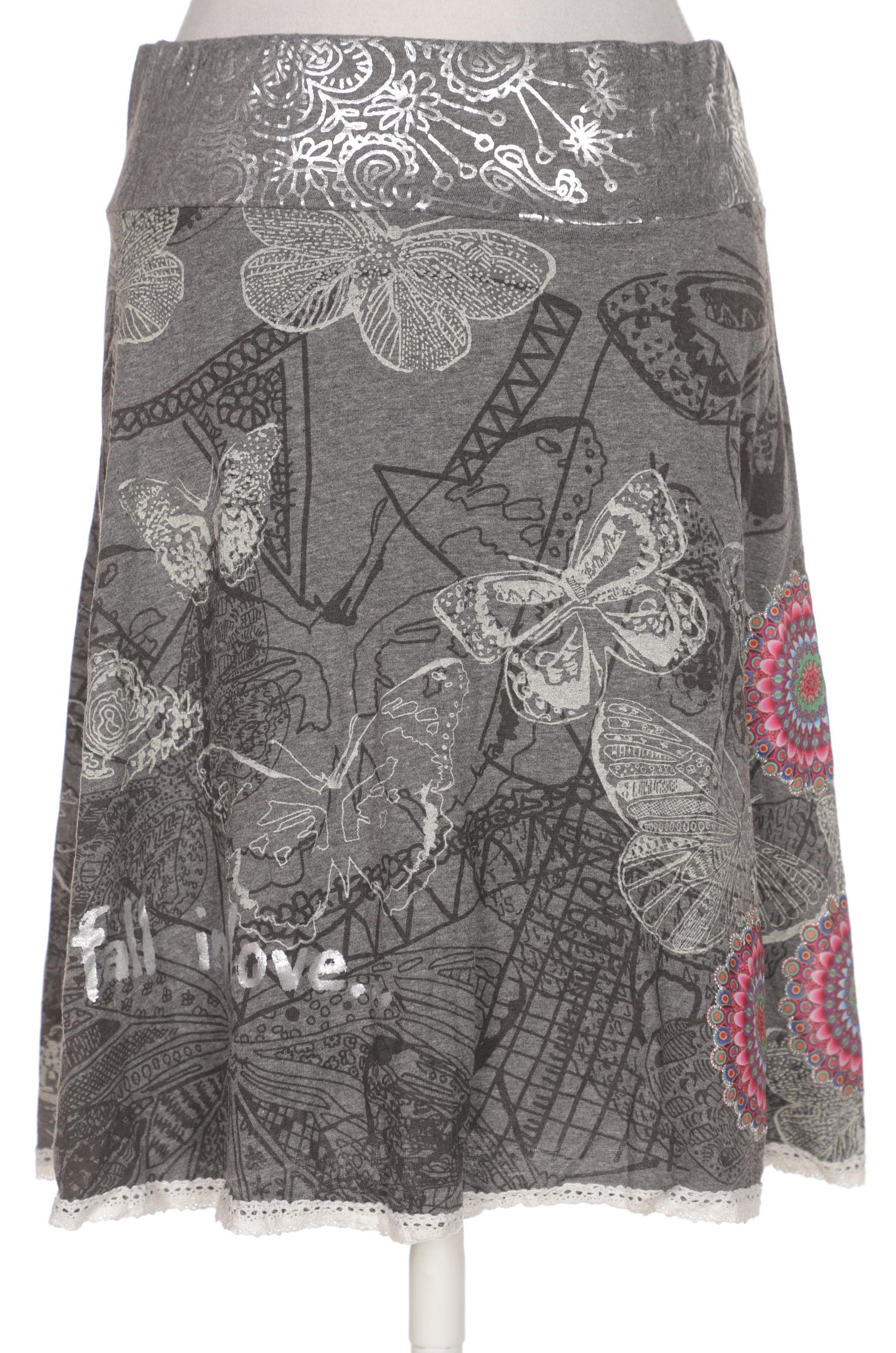 

Desigual Damen Rock, grau, Gr. 38