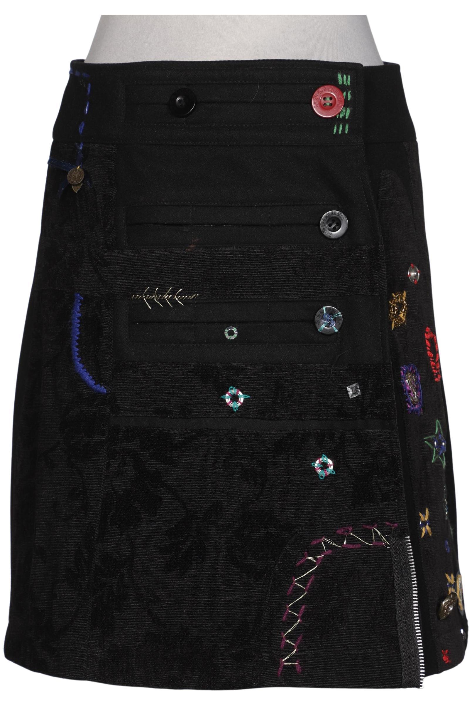 

Desigual Damen Rock, schwarz, Gr. 34