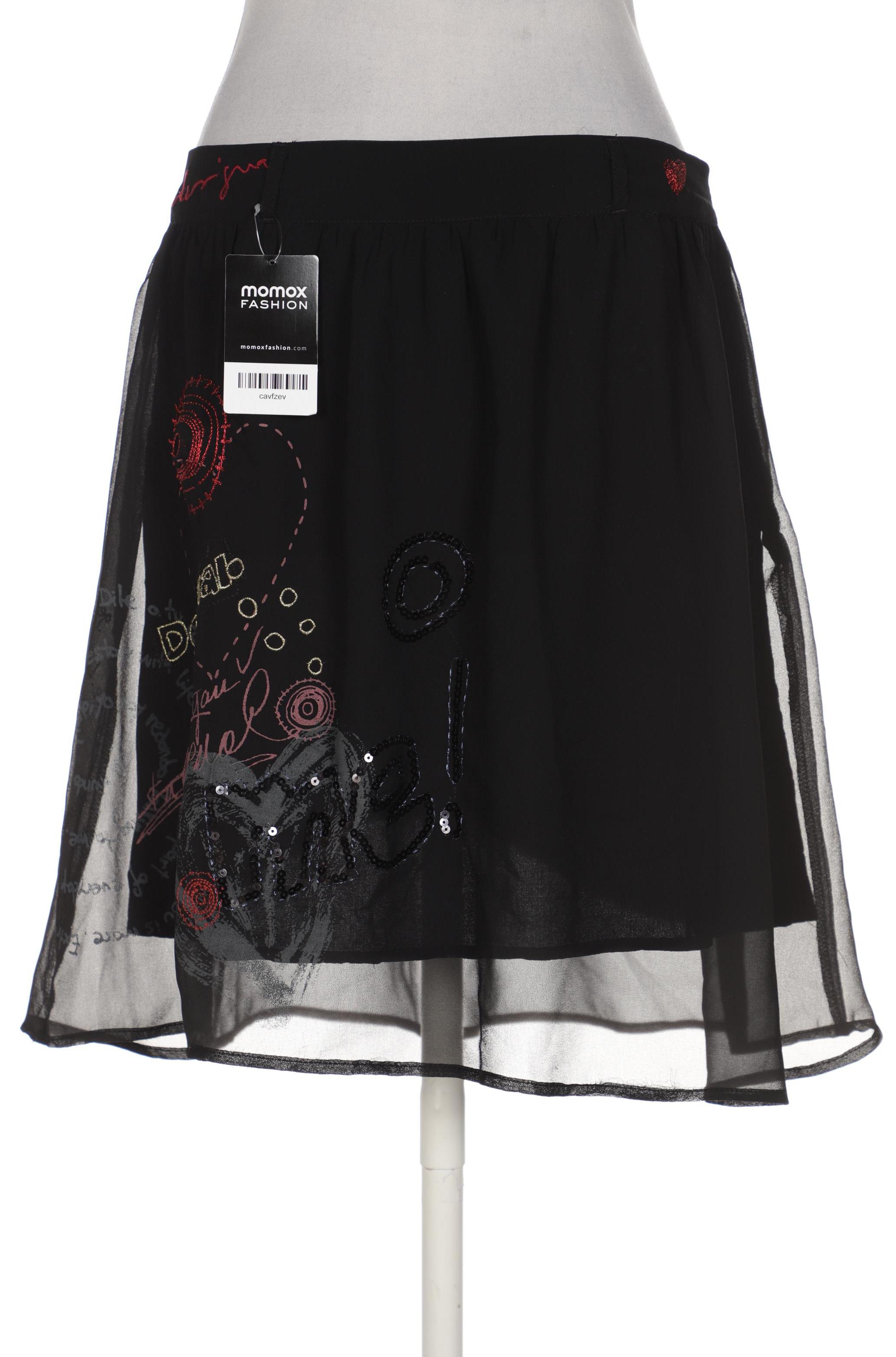 

Desigual Damen Rock, schwarz, Gr. 40