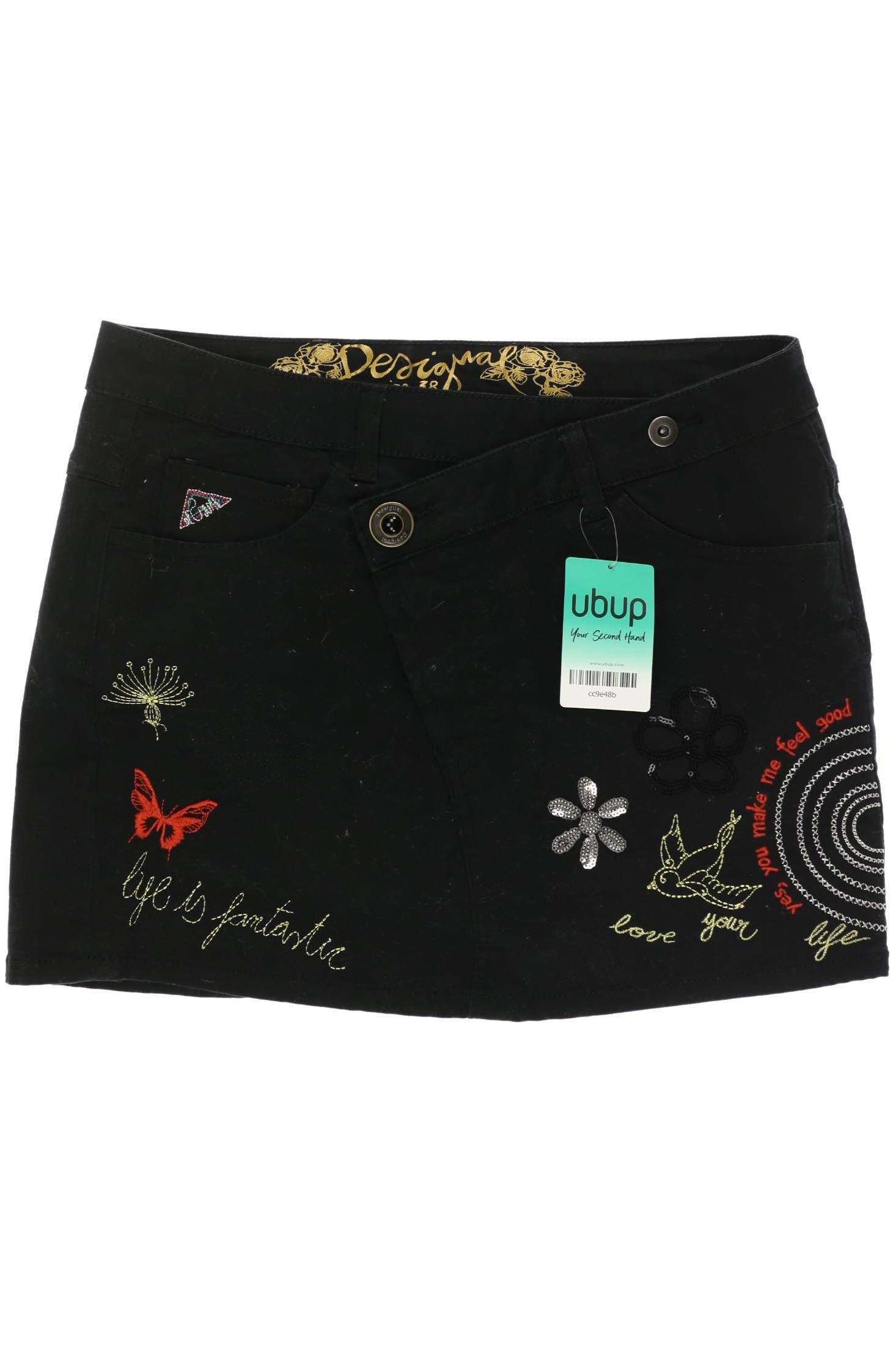 

Desigual Damen Rock, schwarz, Gr. 38