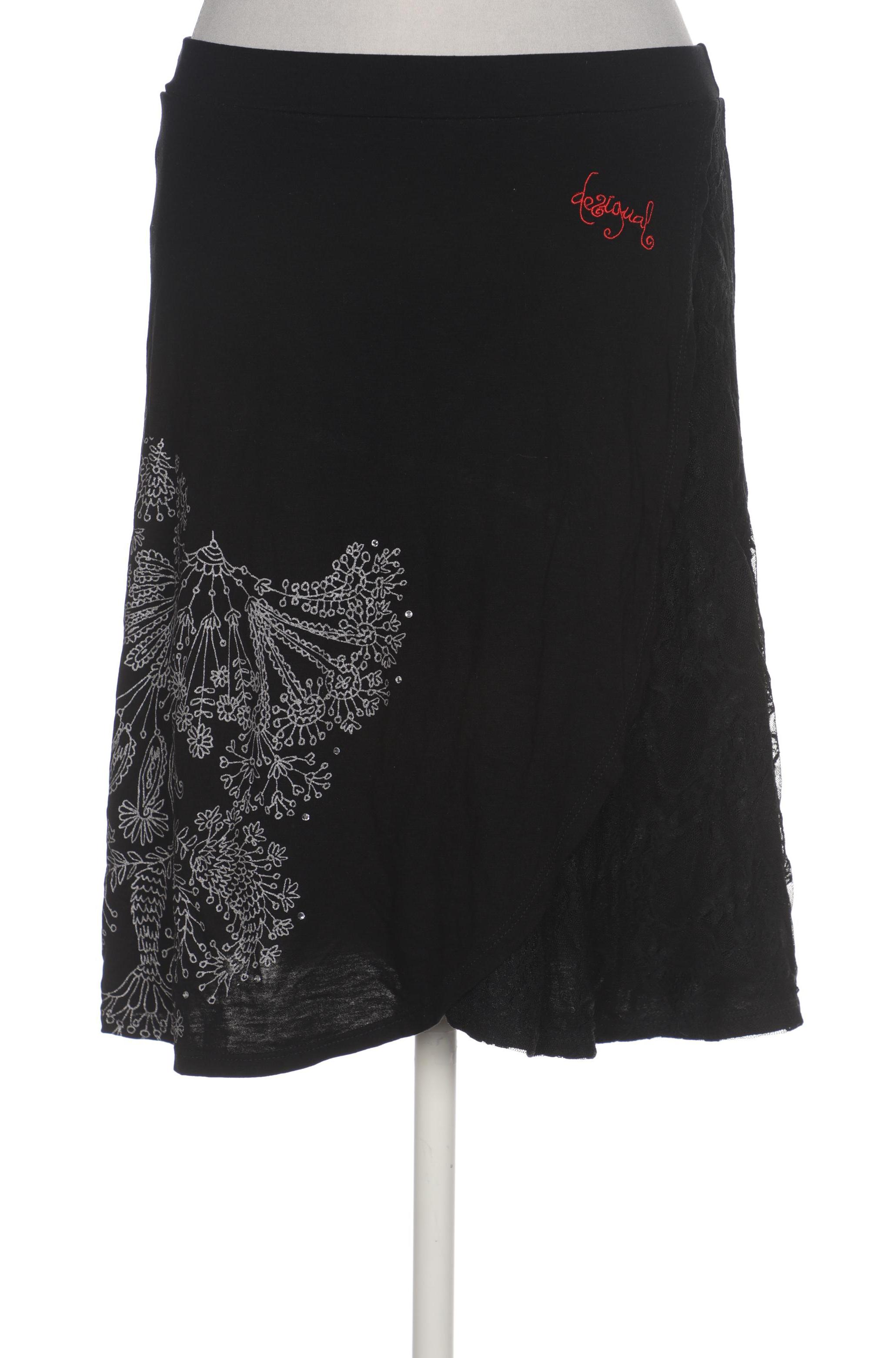 

Desigual Damen Rock, schwarz, Gr. 38