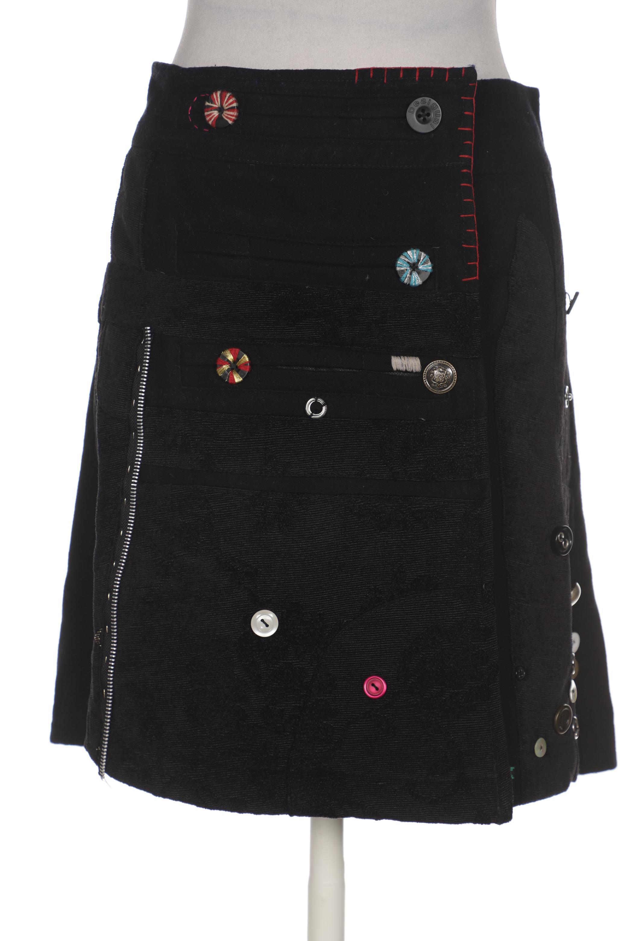 

Desigual Damen Rock, schwarz, Gr. 40
