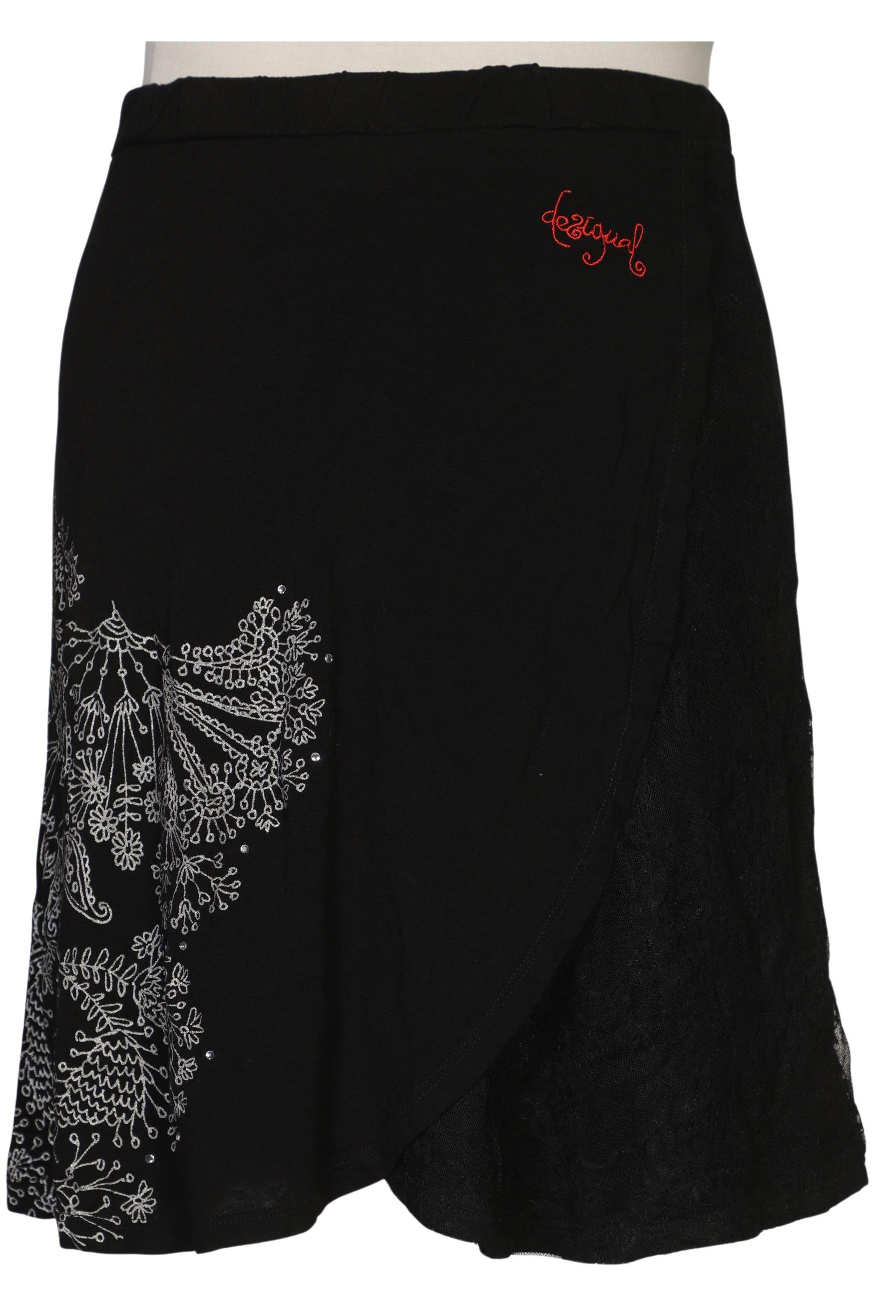

Desigual Damen Rock, schwarz, Gr. 44