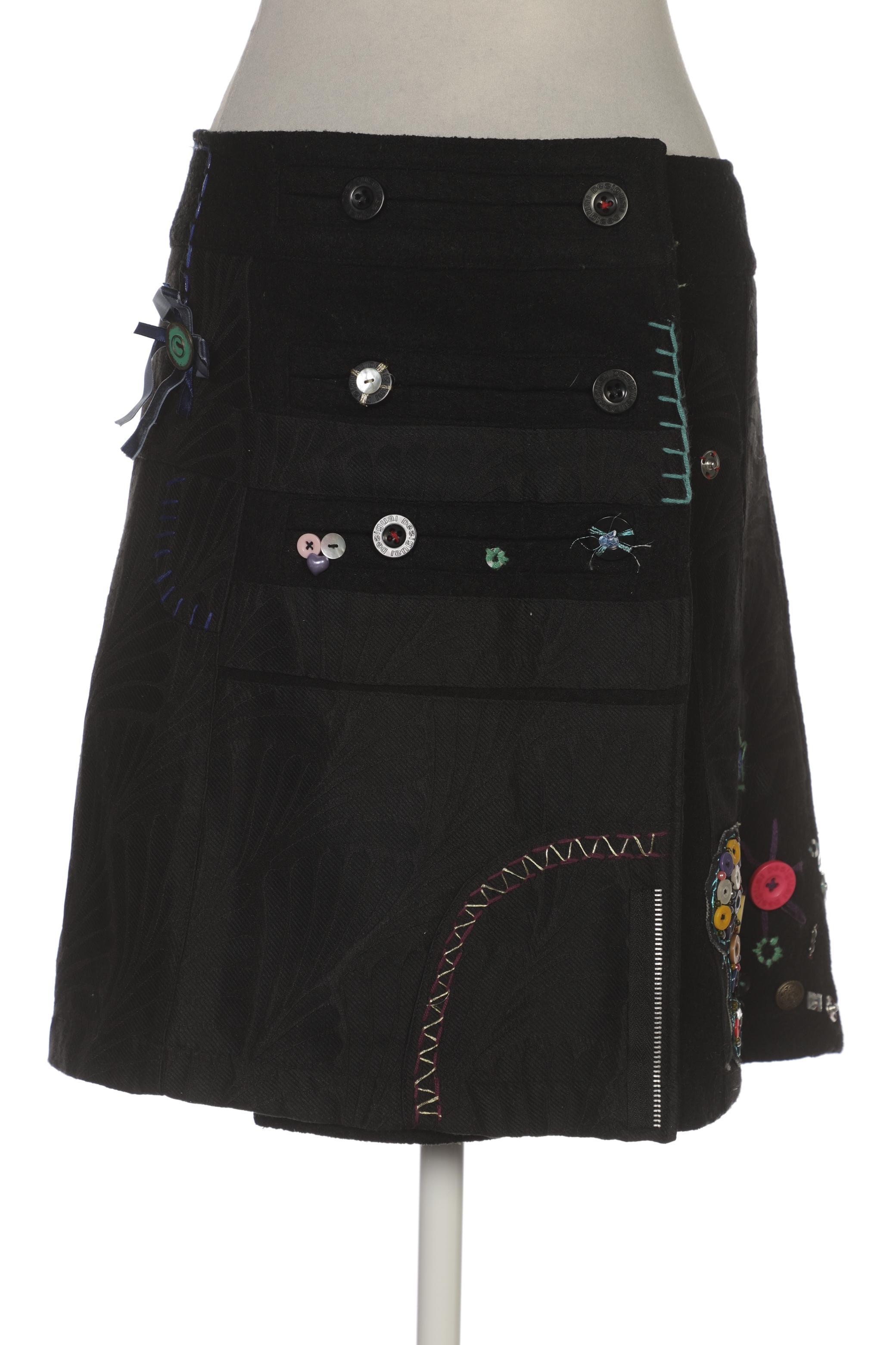 

Desigual Damen Rock, schwarz, Gr. 40