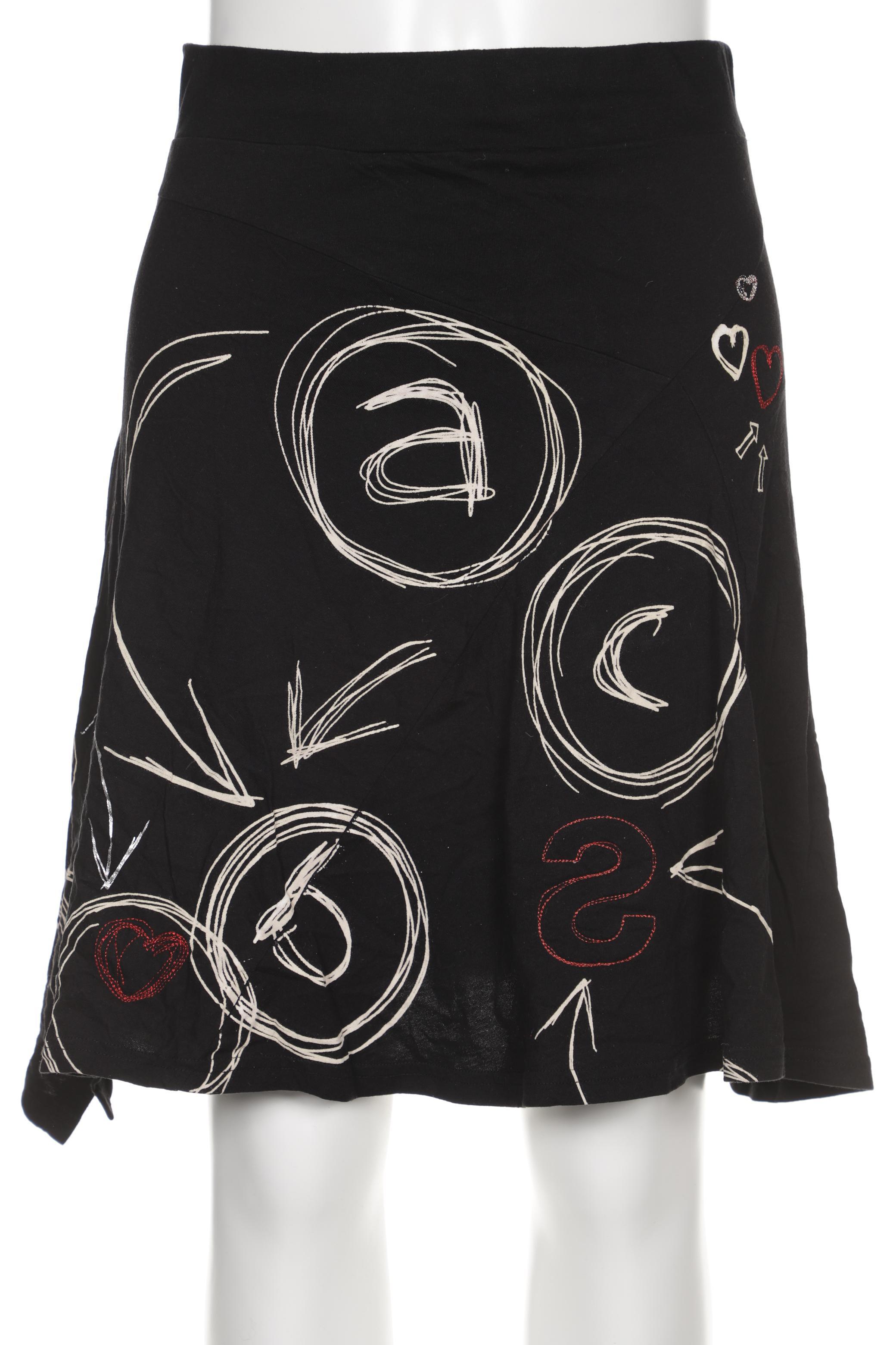 

Desigual Damen Rock, schwarz, Gr. 42