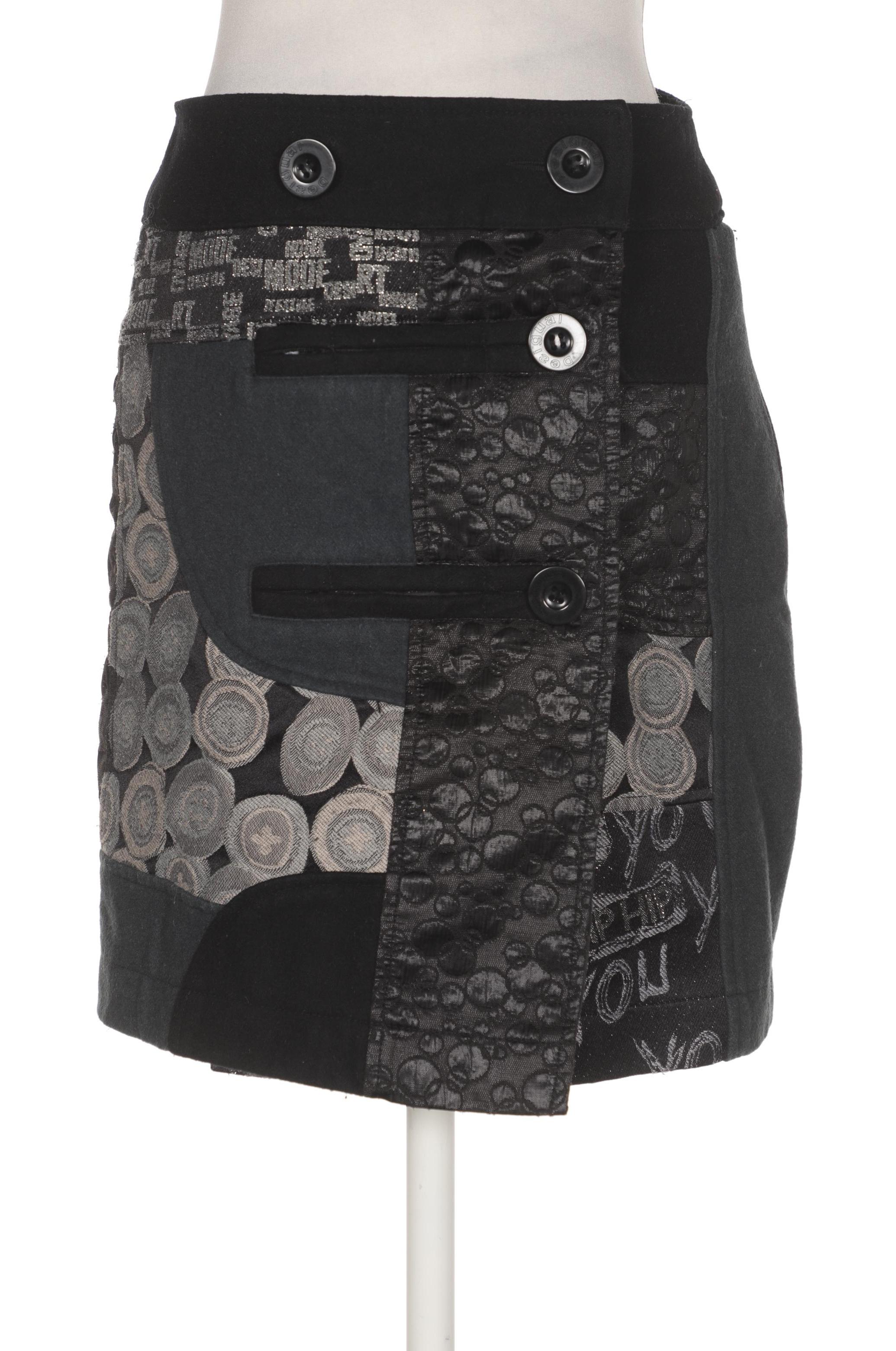 

Desigual Damen Rock, schwarz, Gr. 26
