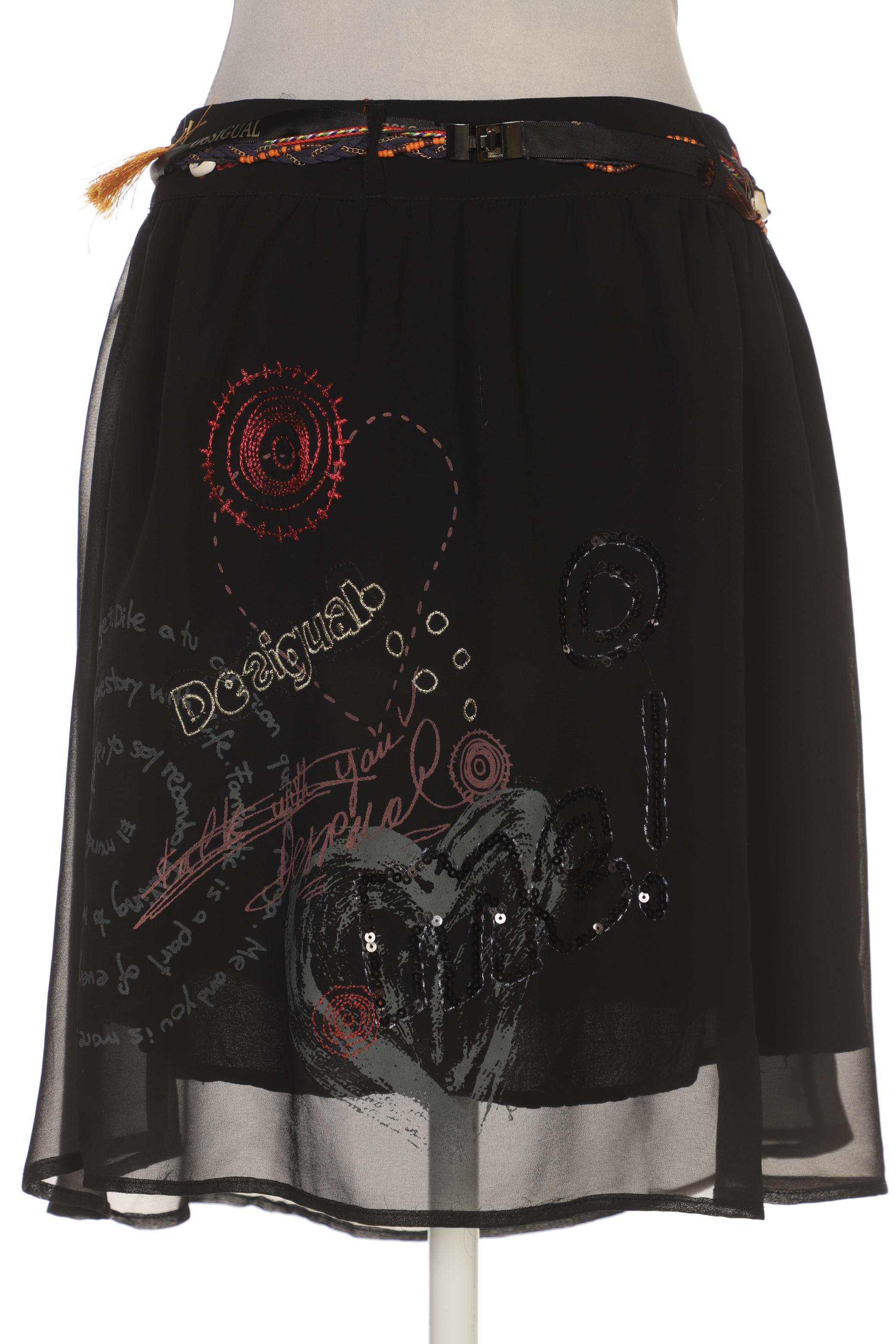 

Desigual Damen Rock, schwarz, Gr. 38