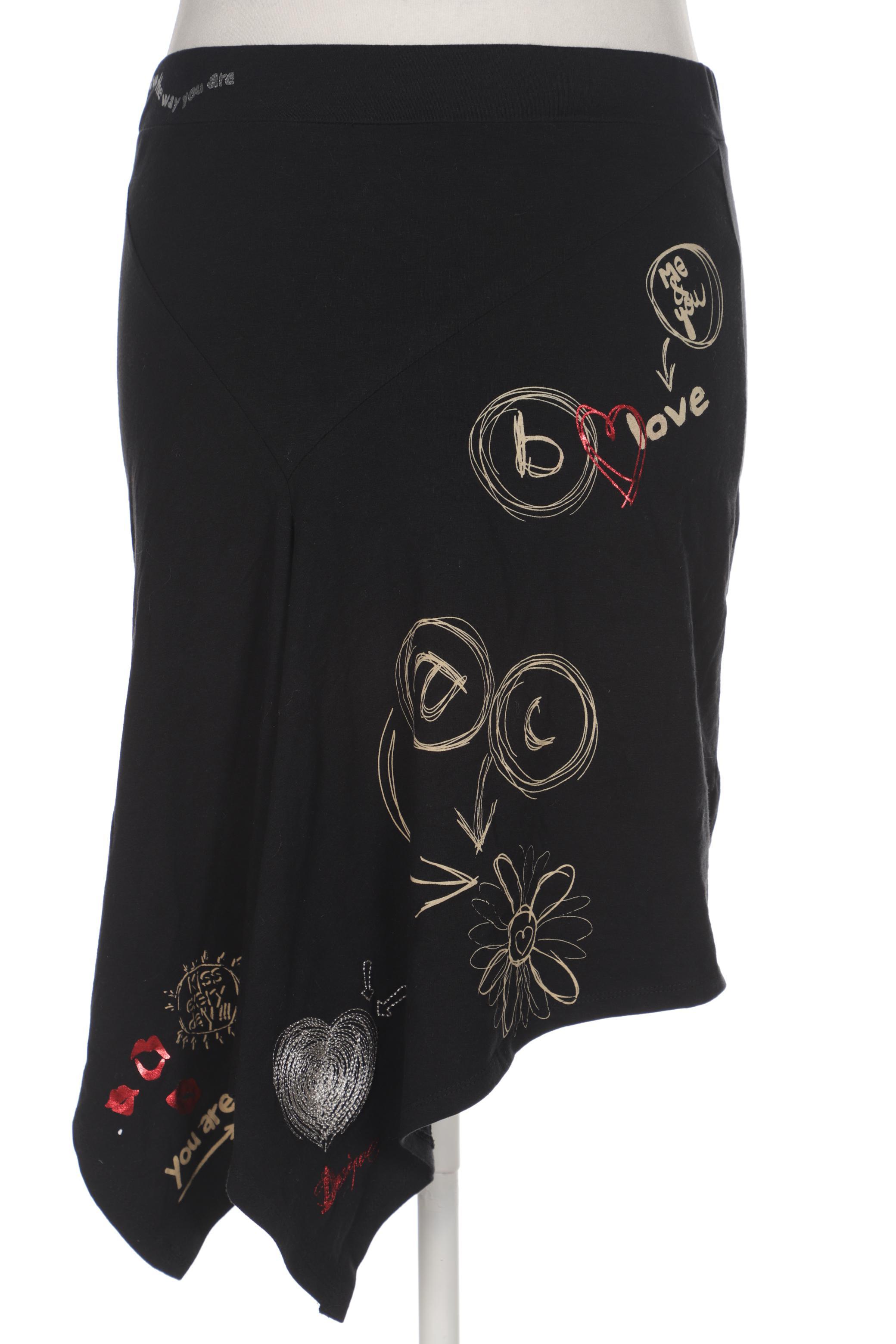 

Desigual Damen Rock, schwarz, Gr. 44