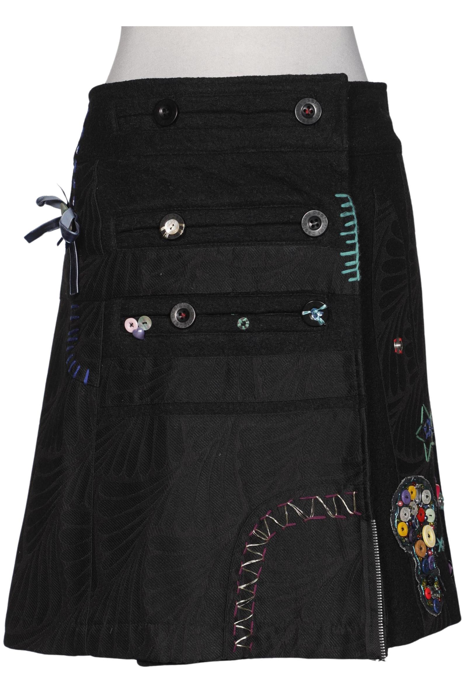 

Desigual Damen Rock, schwarz, Gr. 38