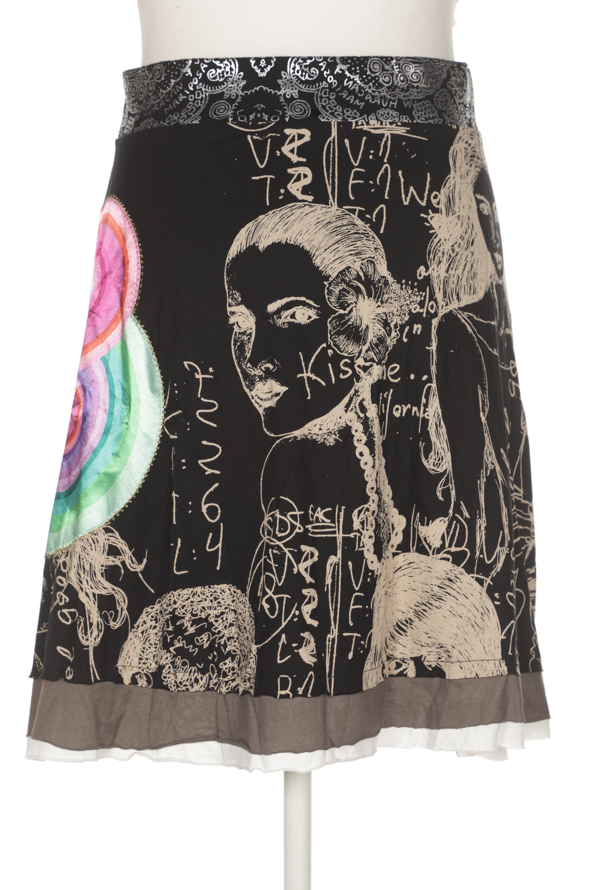 

Desigual Damen Rock, schwarz, Gr. 42