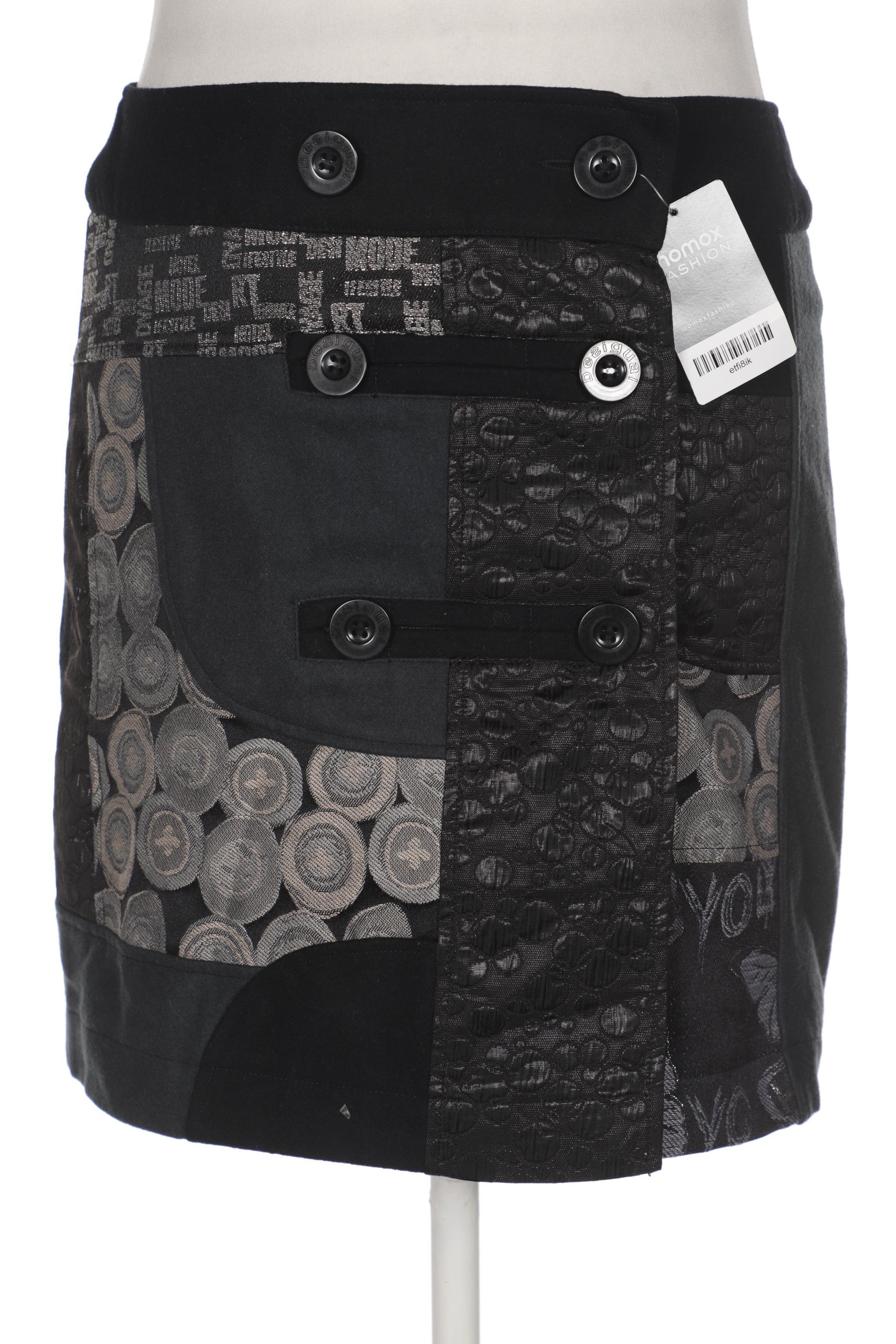

Desigual Damen Rock, schwarz, Gr. 34