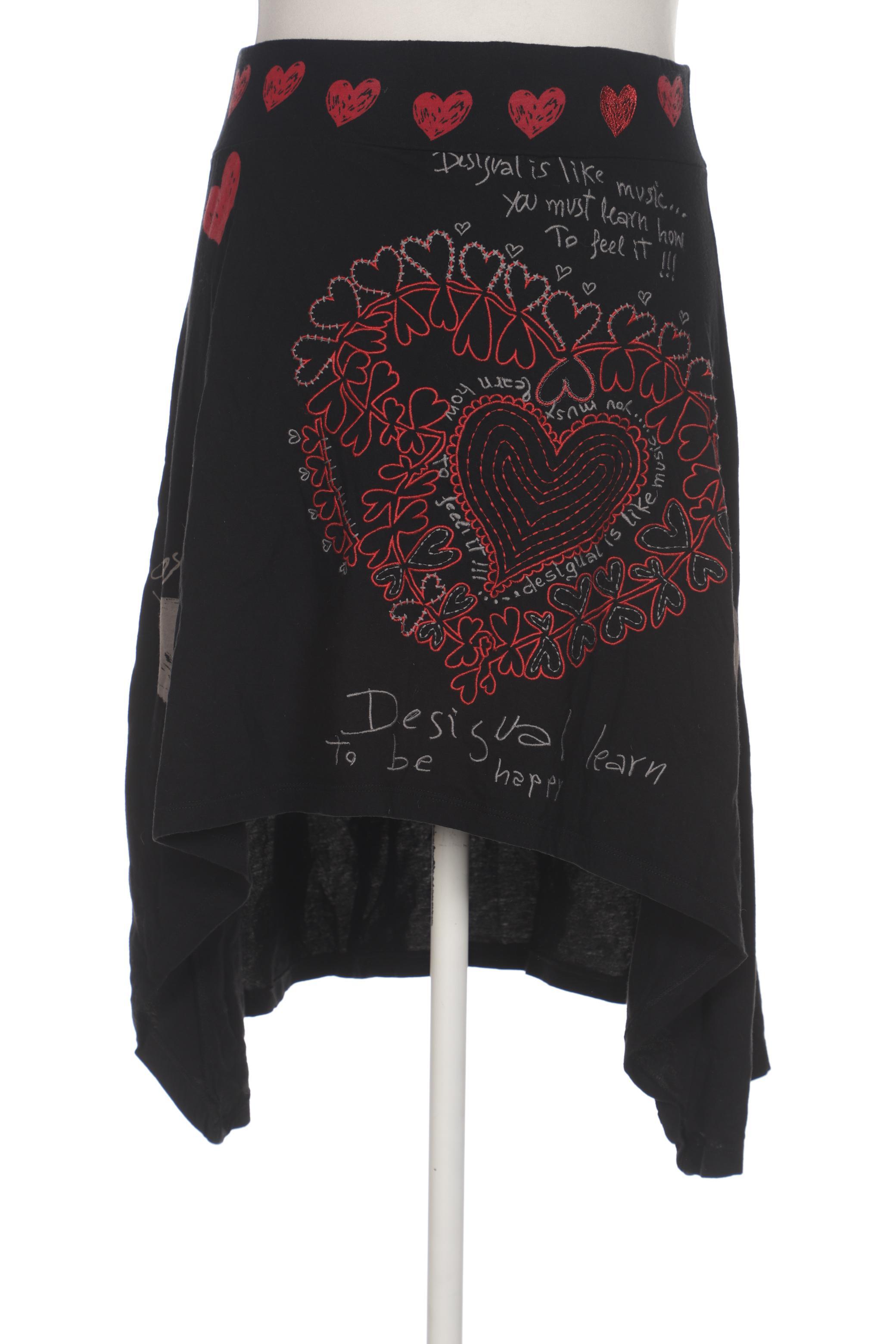 

Desigual Damen Rock, schwarz, Gr. 42