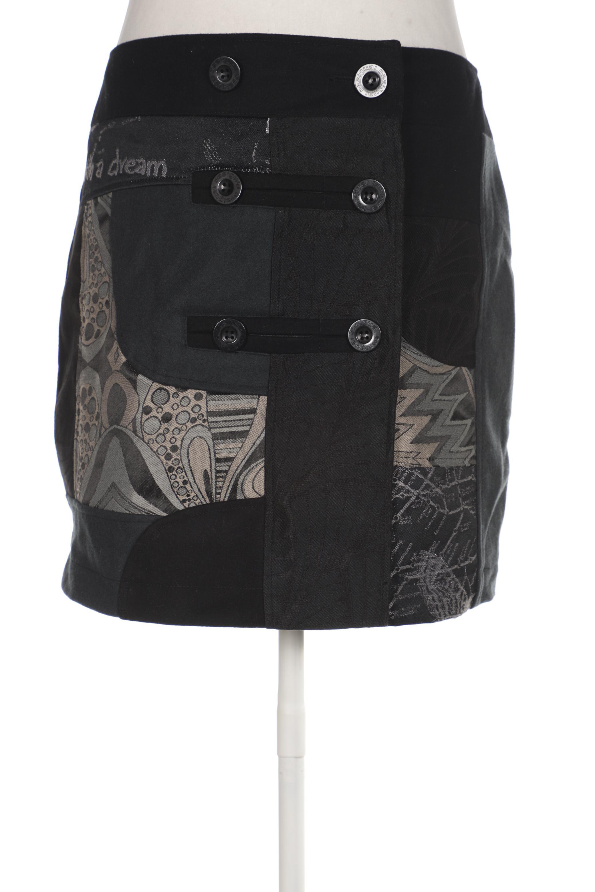 

Desigual Damen Rock, schwarz, Gr. 44