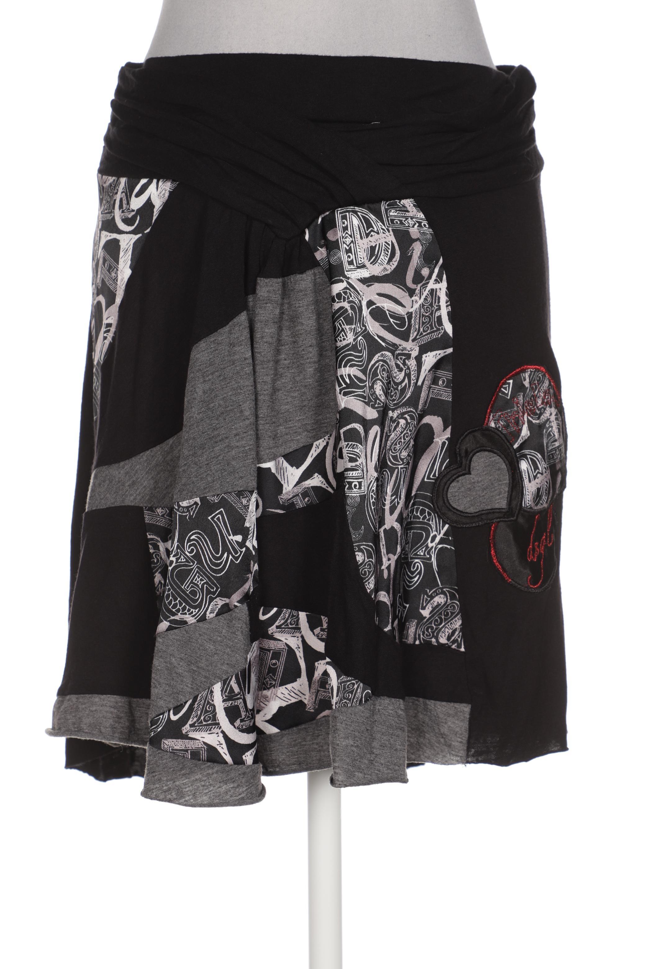 

Desigual Damen Rock, schwarz, Gr. 38