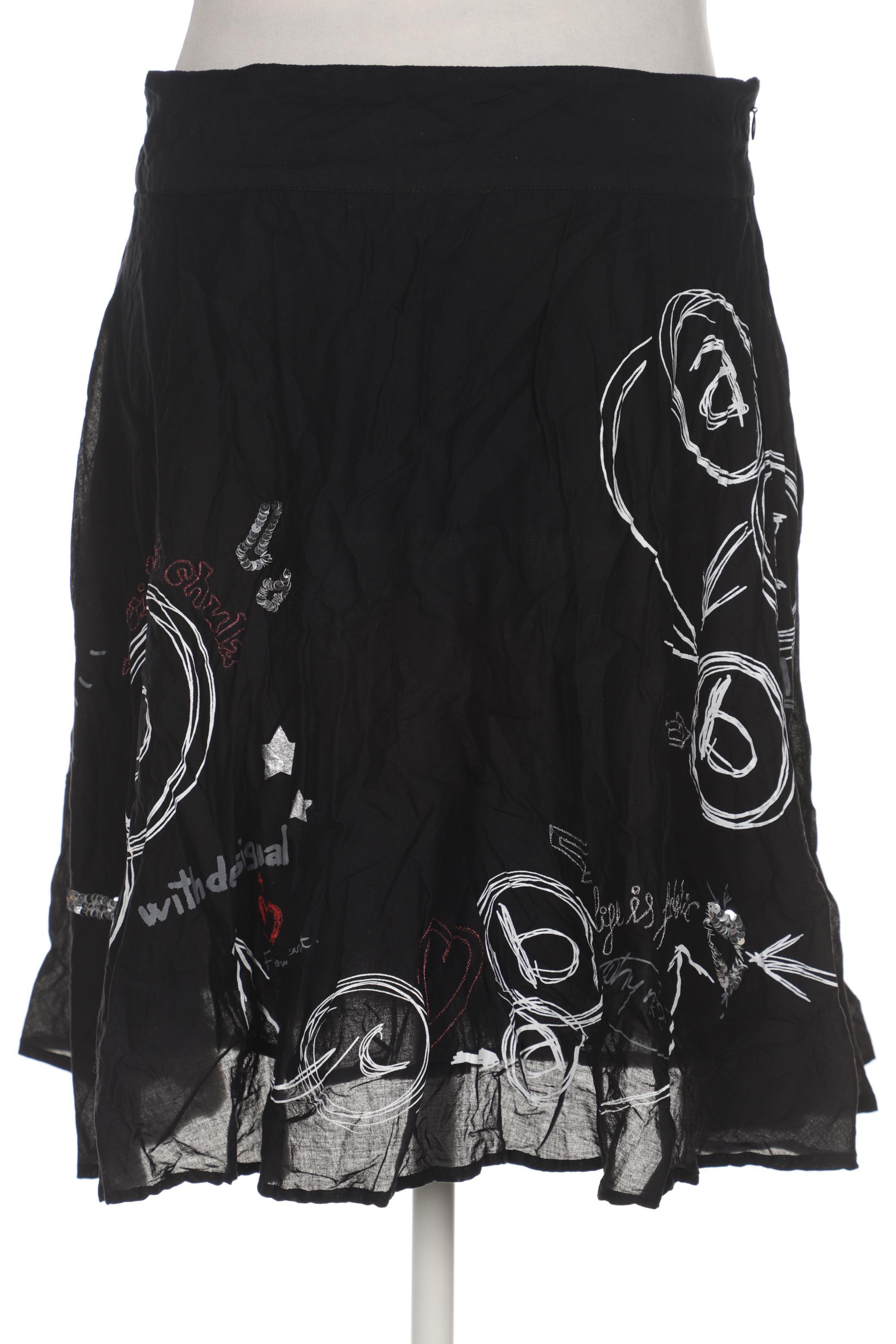 

Desigual Damen Rock, schwarz, Gr. 44
