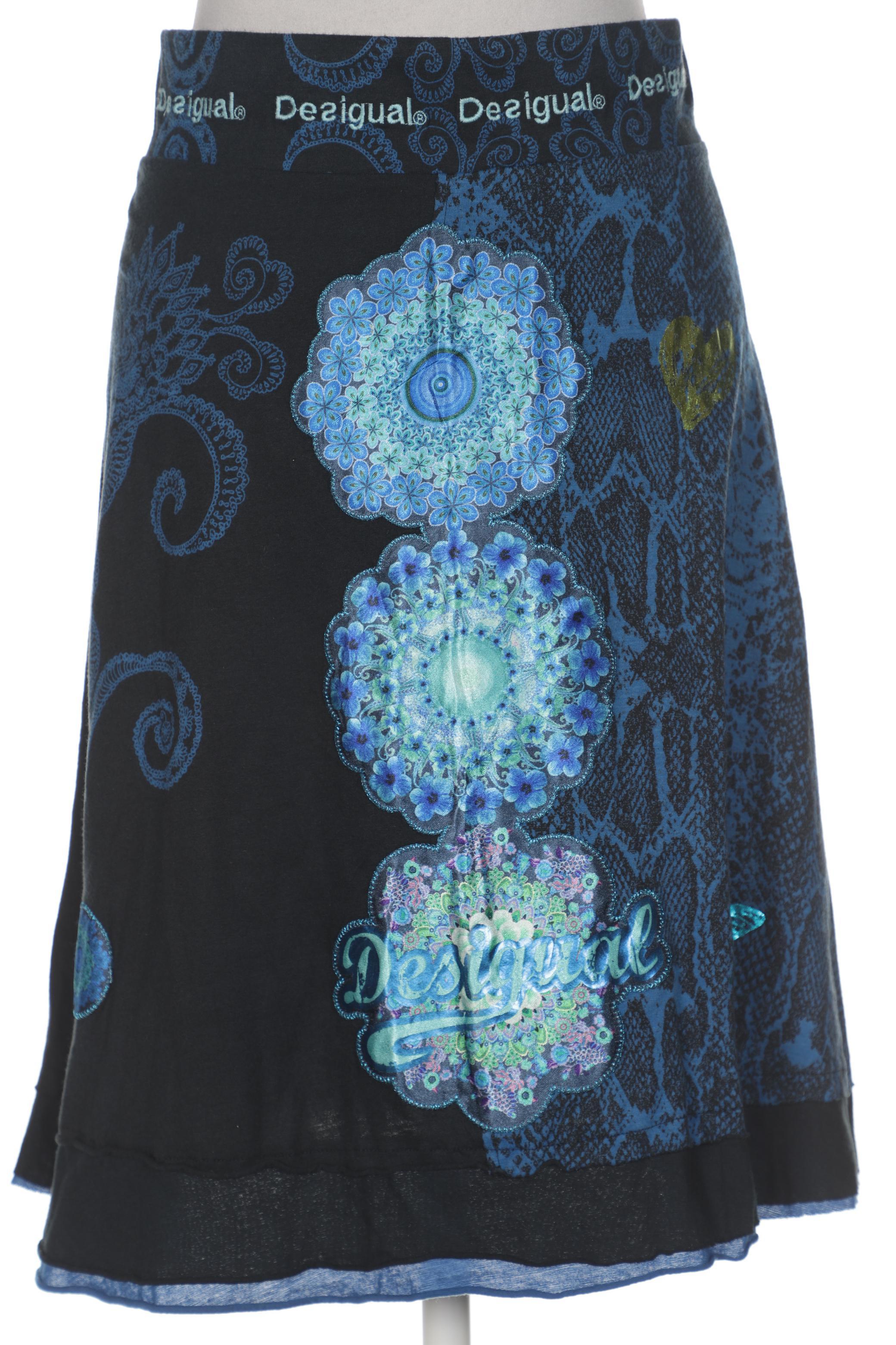 

Desigual Damen Rock, marineblau, Gr. 38