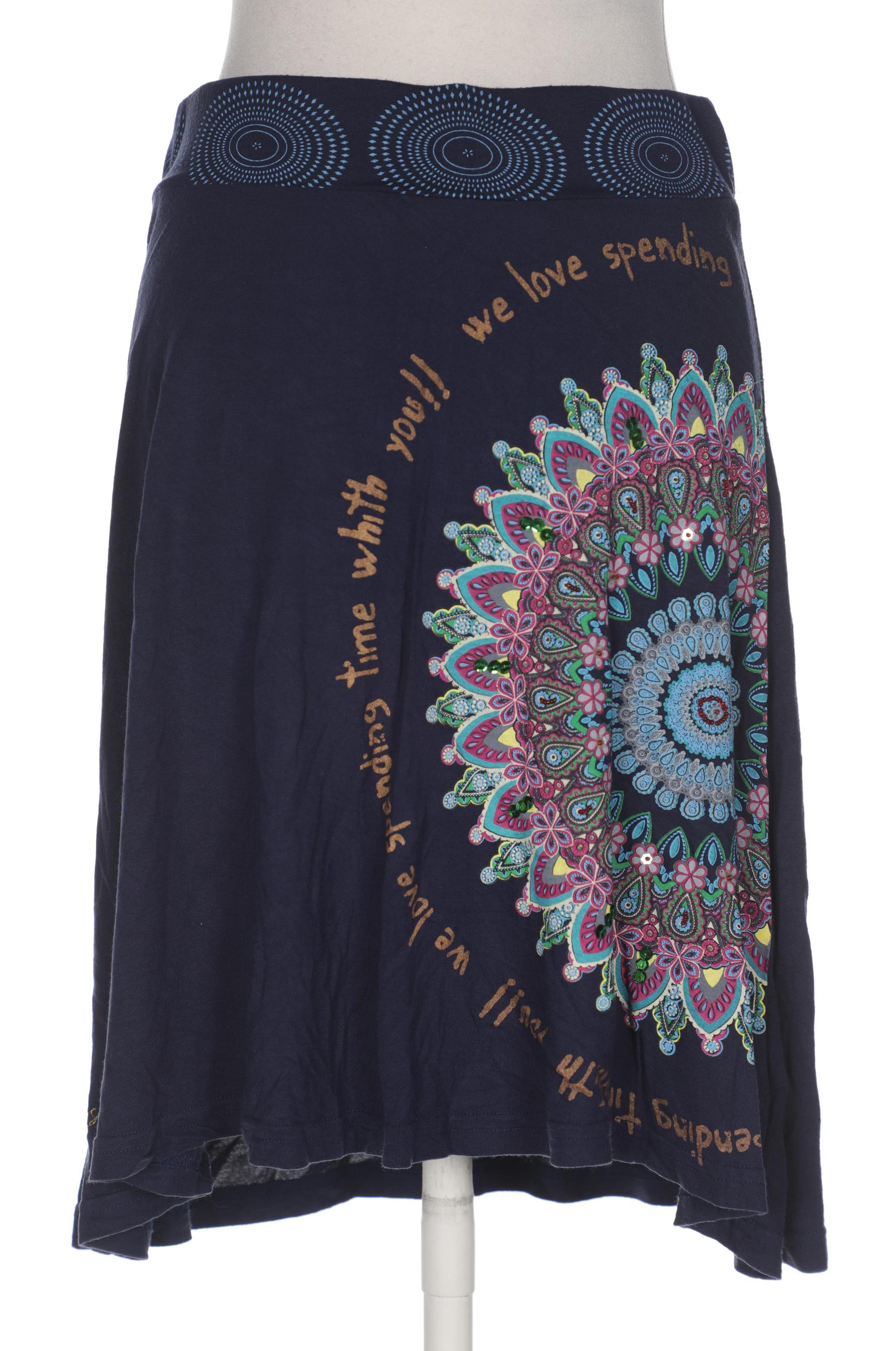 

Desigual Damen Rock, marineblau, Gr. 38