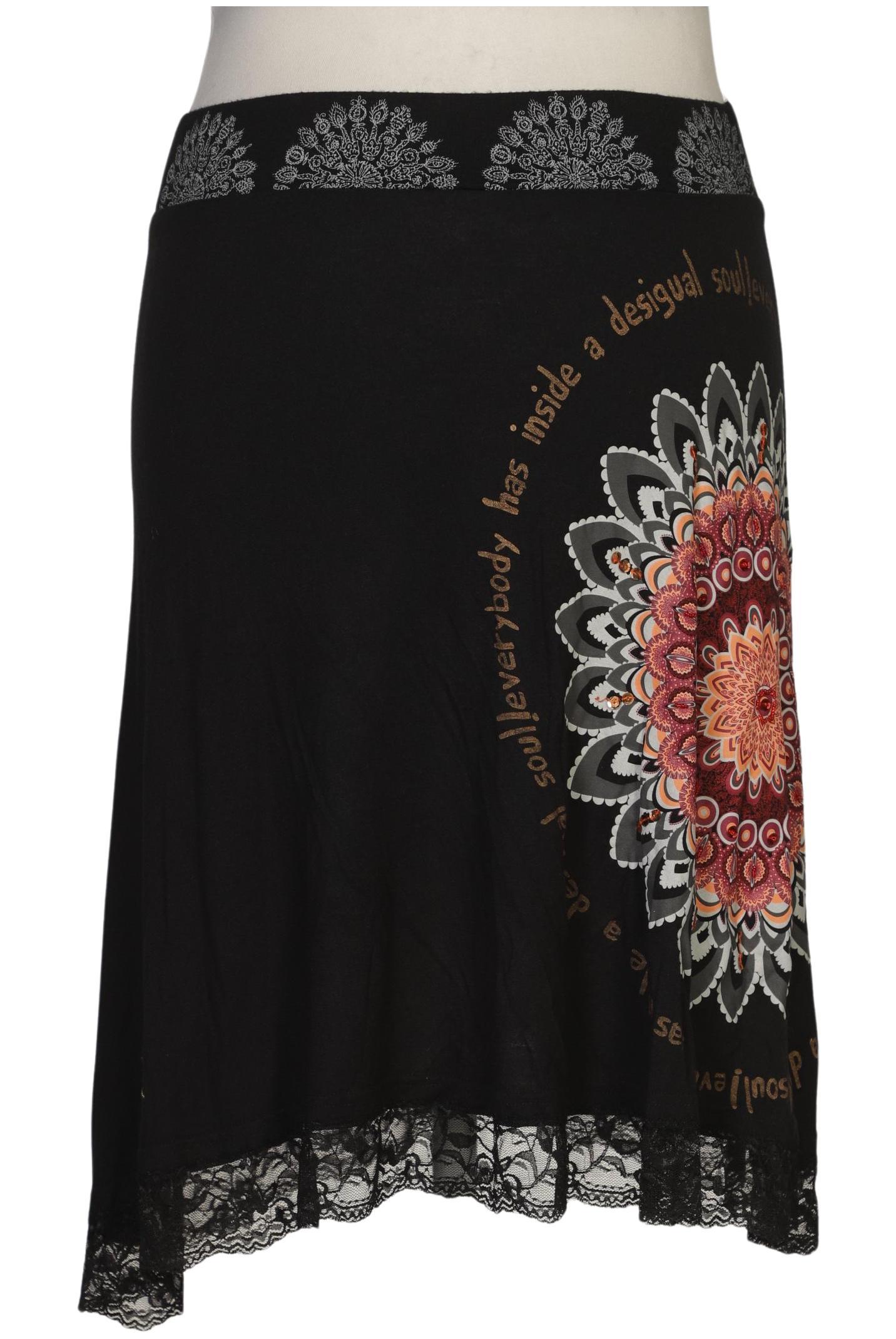 

Desigual Damen Rock, schwarz, Gr. 42