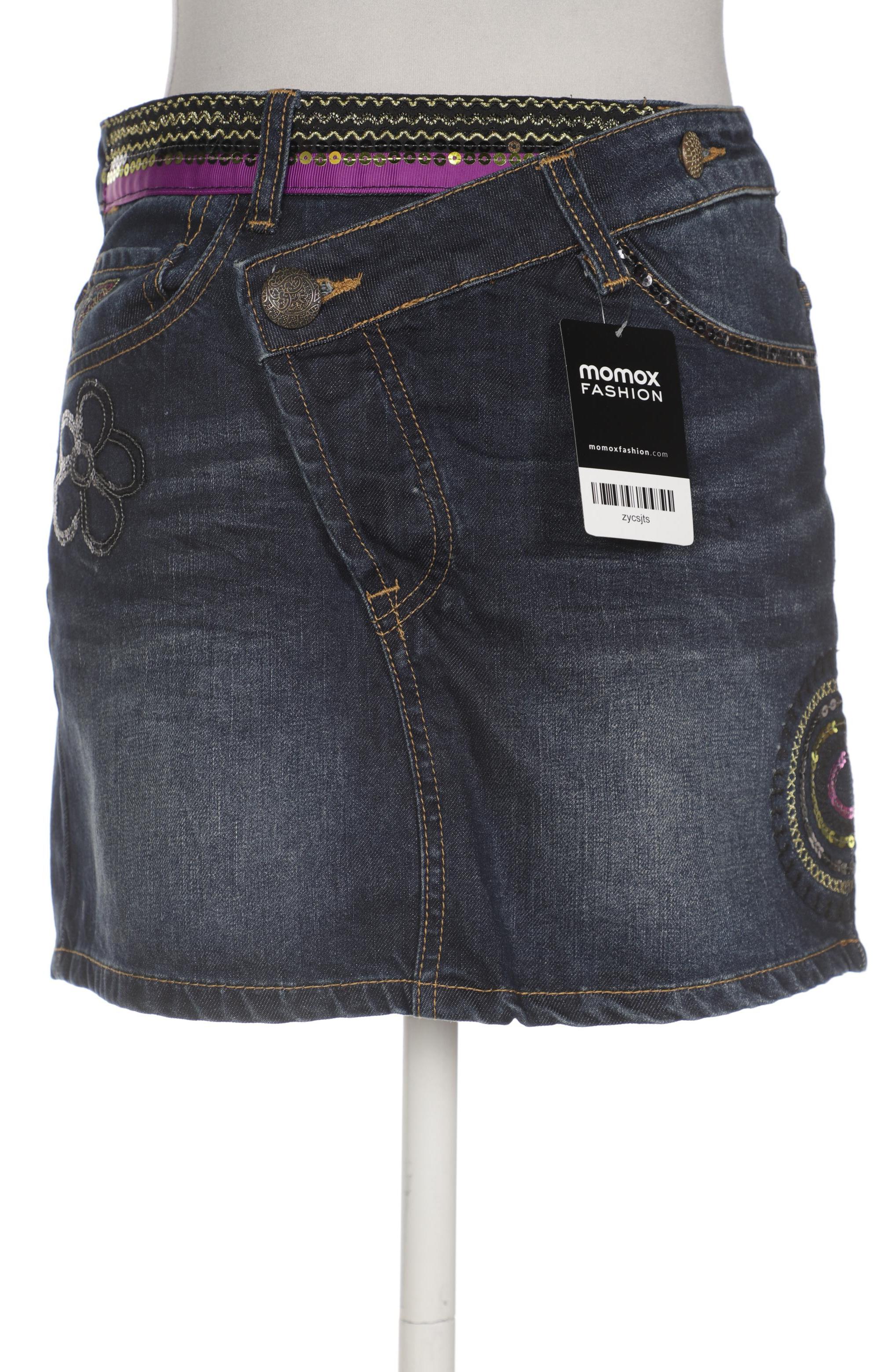 

Desigual Damen Rock, marineblau, Gr. 36