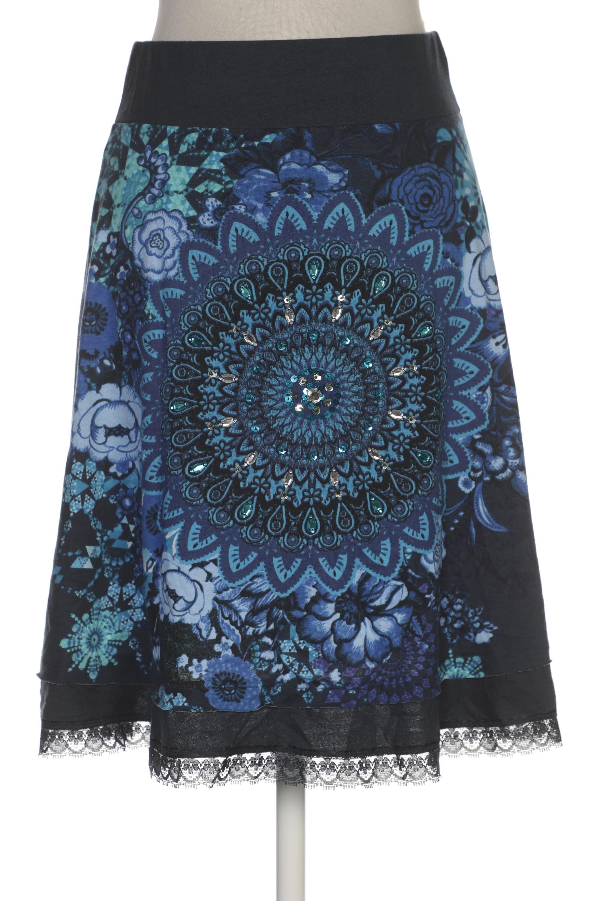 

Desigual Damen Rock, marineblau, Gr. 36