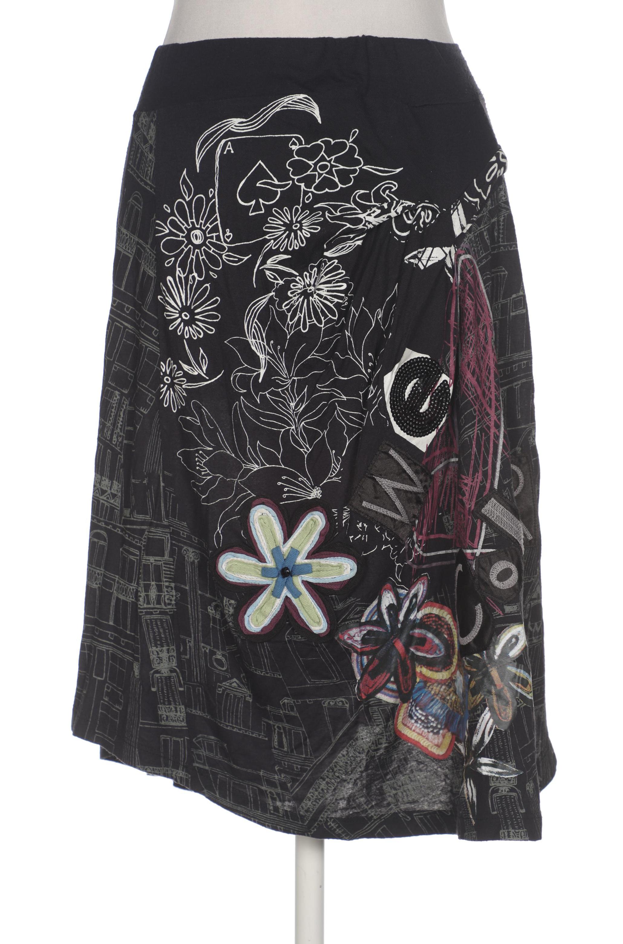 

Desigual Damen Rock, schwarz, Gr. 38