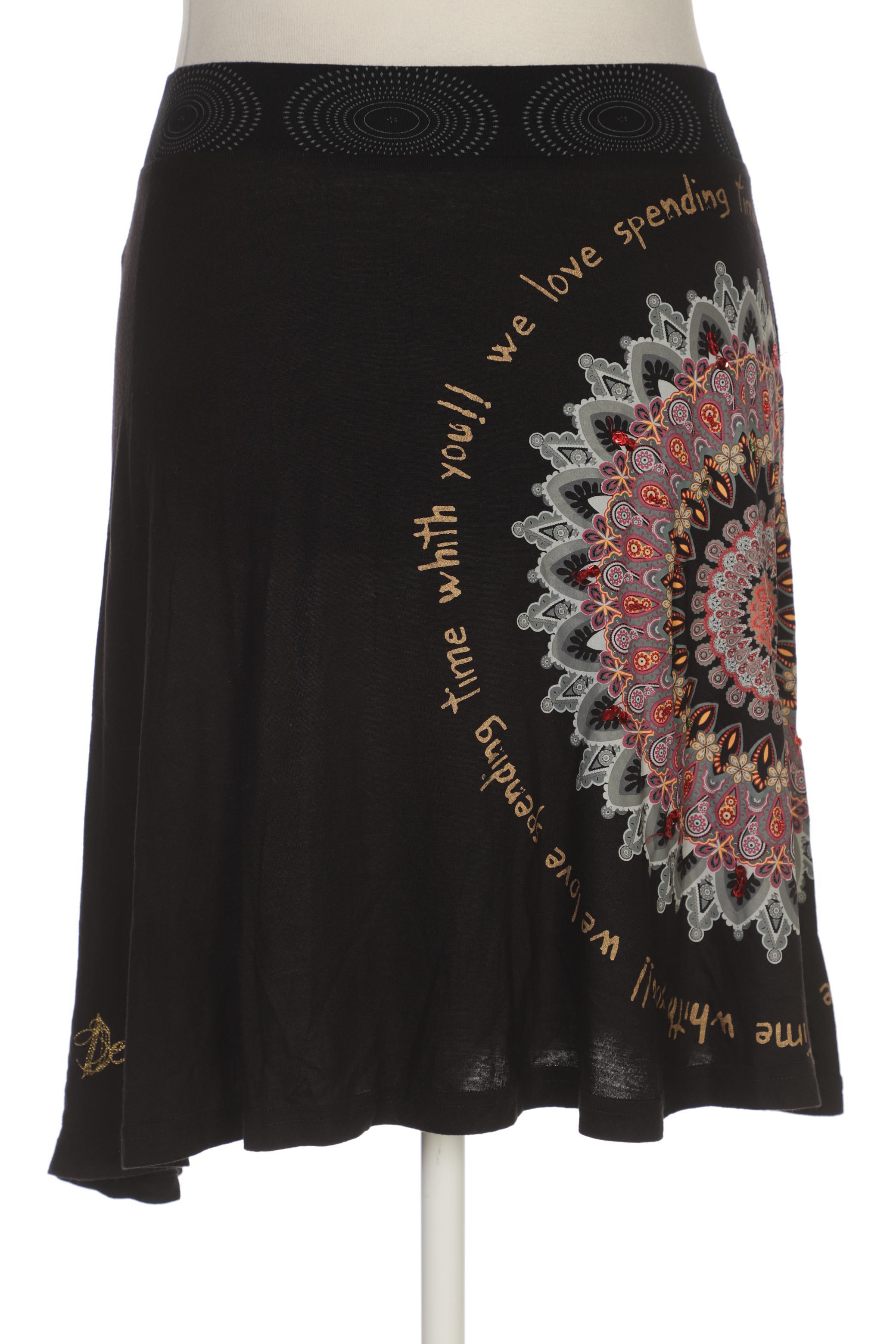 

Desigual Damen Rock, schwarz, Gr. 42