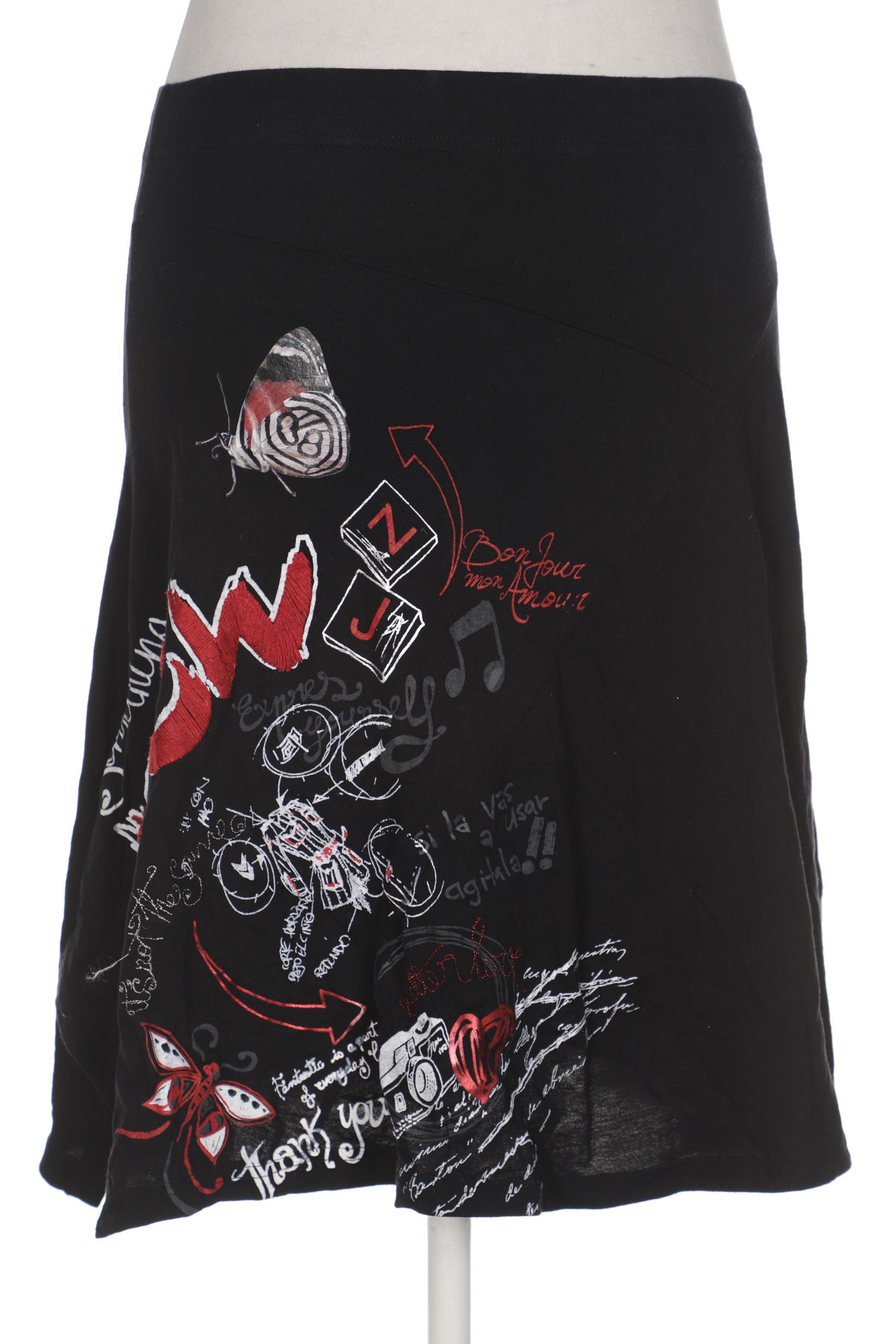 

Desigual Damen Rock, schwarz, Gr. 44