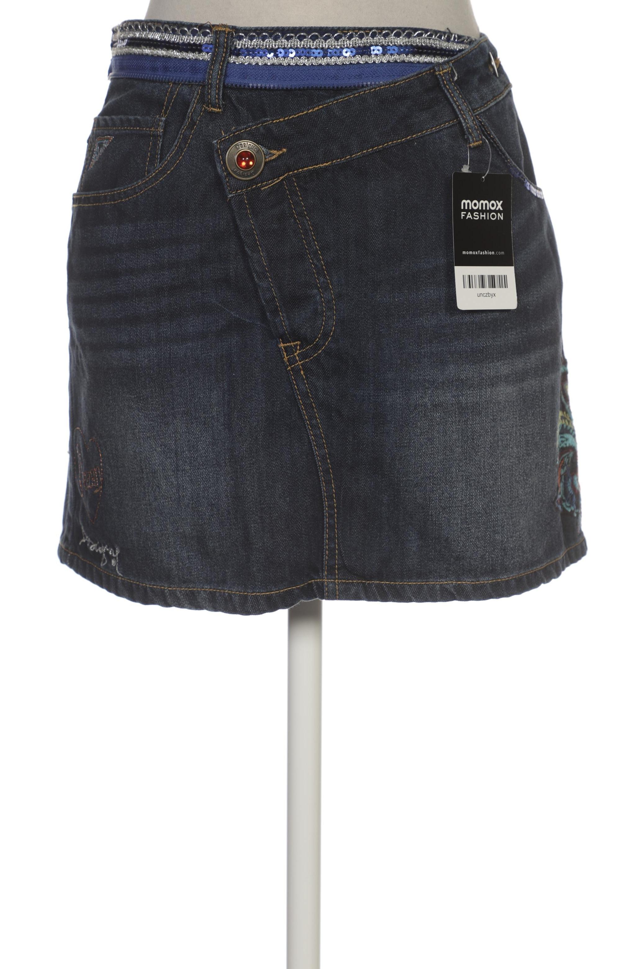 

Desigual Damen Rock, marineblau, Gr. 42