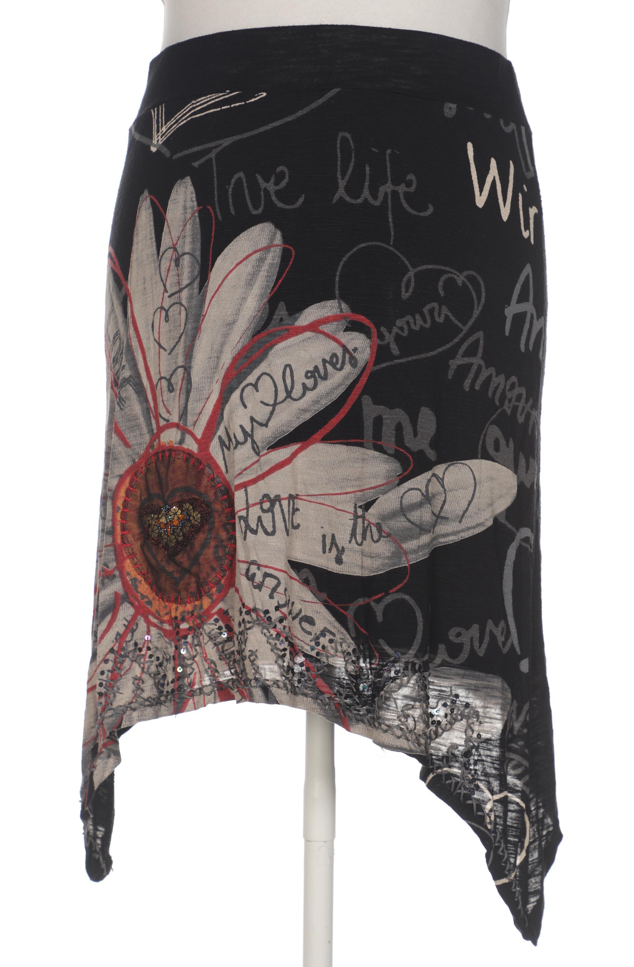 

Desigual Damen Rock, schwarz, Gr. 42