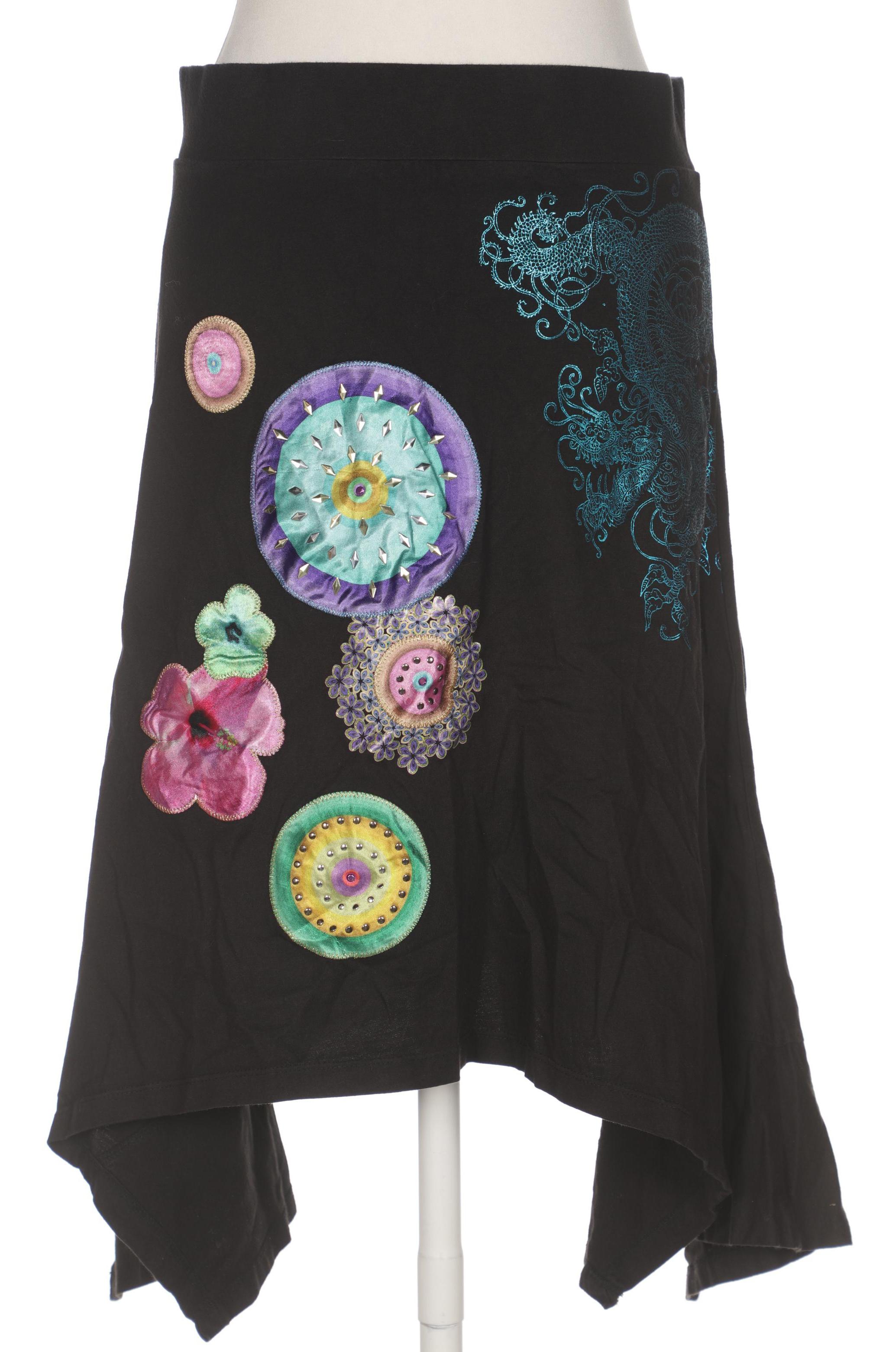 

Desigual Damen Rock, schwarz, Gr. 38