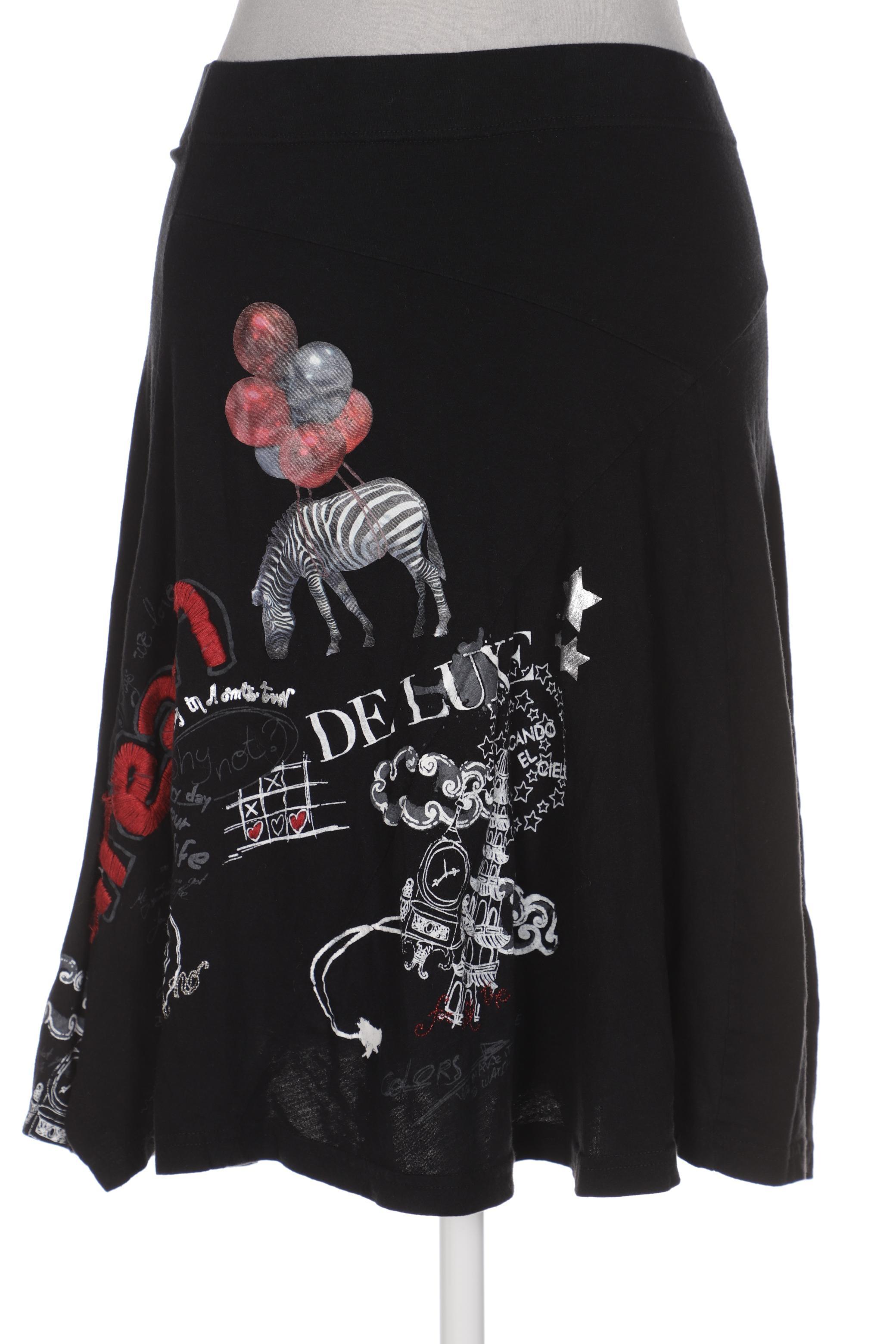 

Desigual Damen Rock, schwarz, Gr. 38