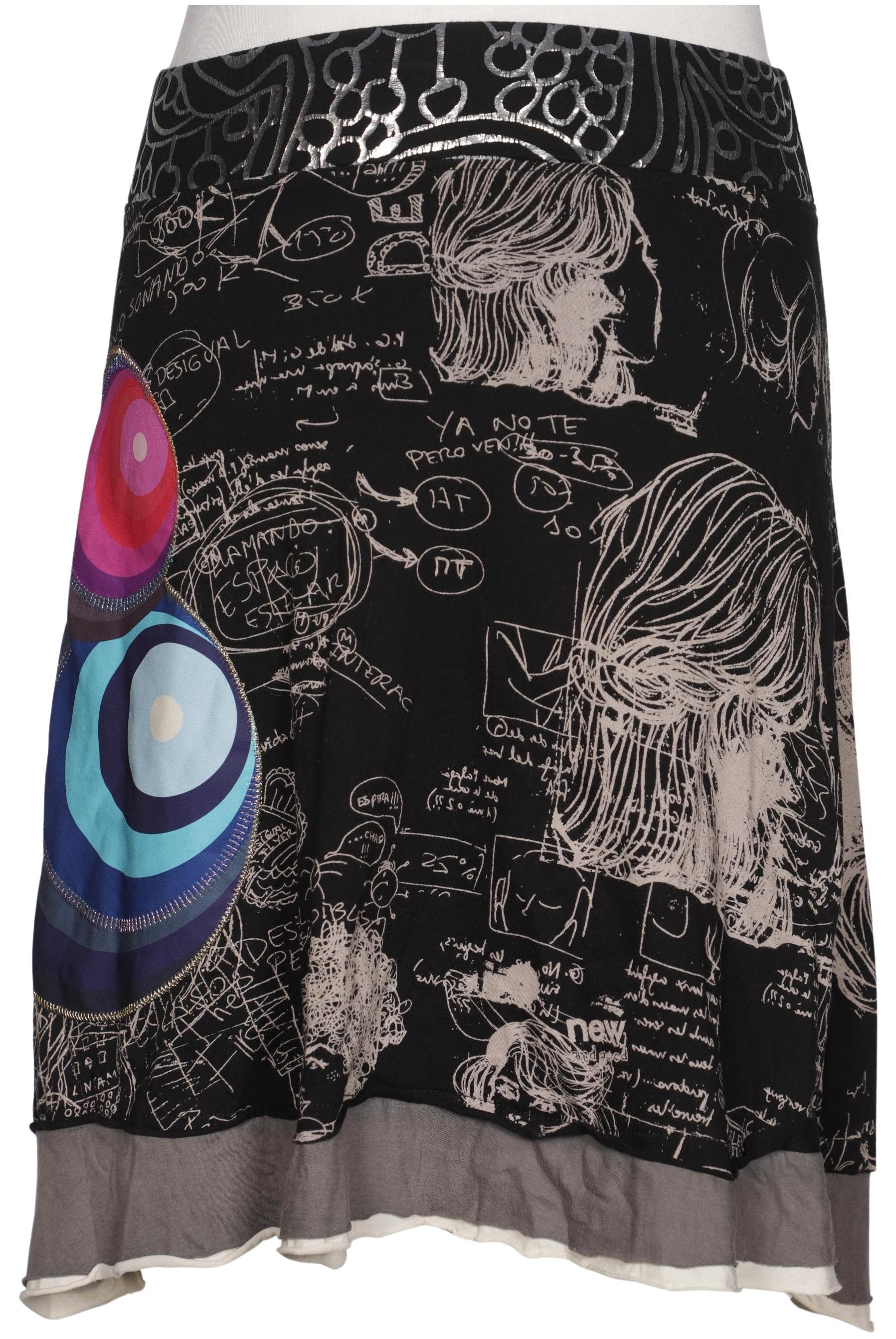 

Desigual Damen Rock, schwarz, Gr. 42