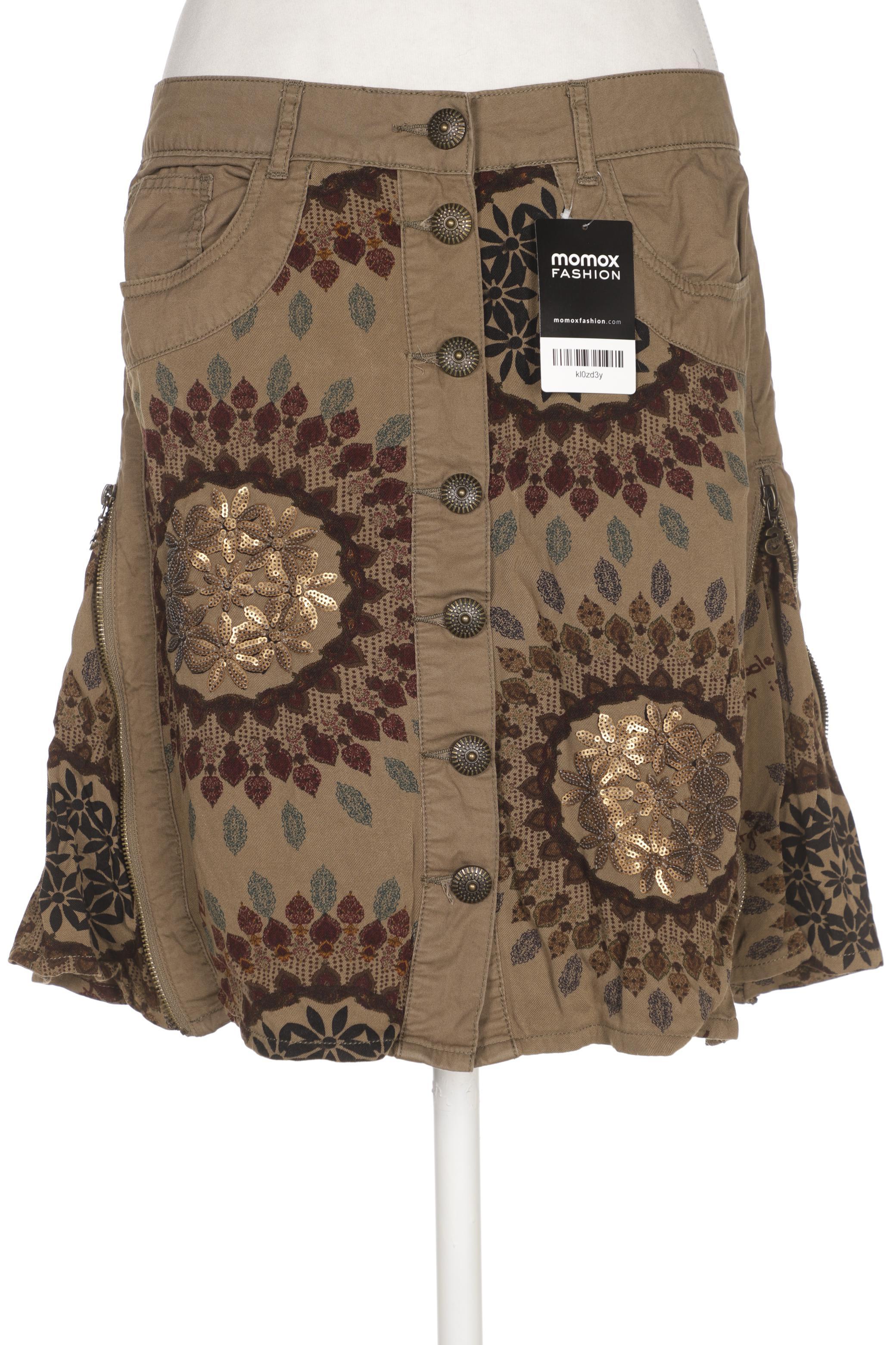 

Desigual Damen Rock, beige, Gr. 40
