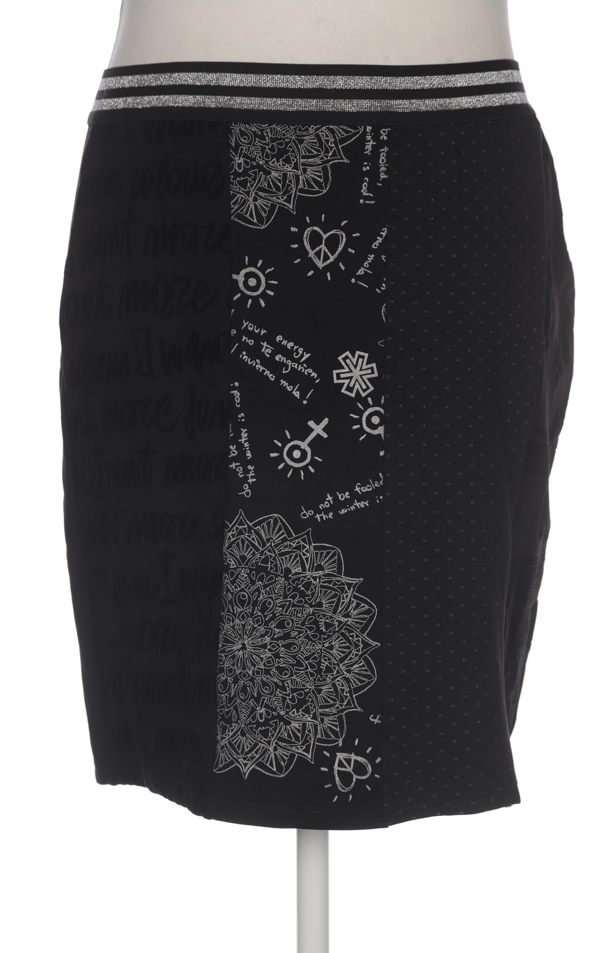 

Desigual Damen Rock, schwarz, Gr. 44