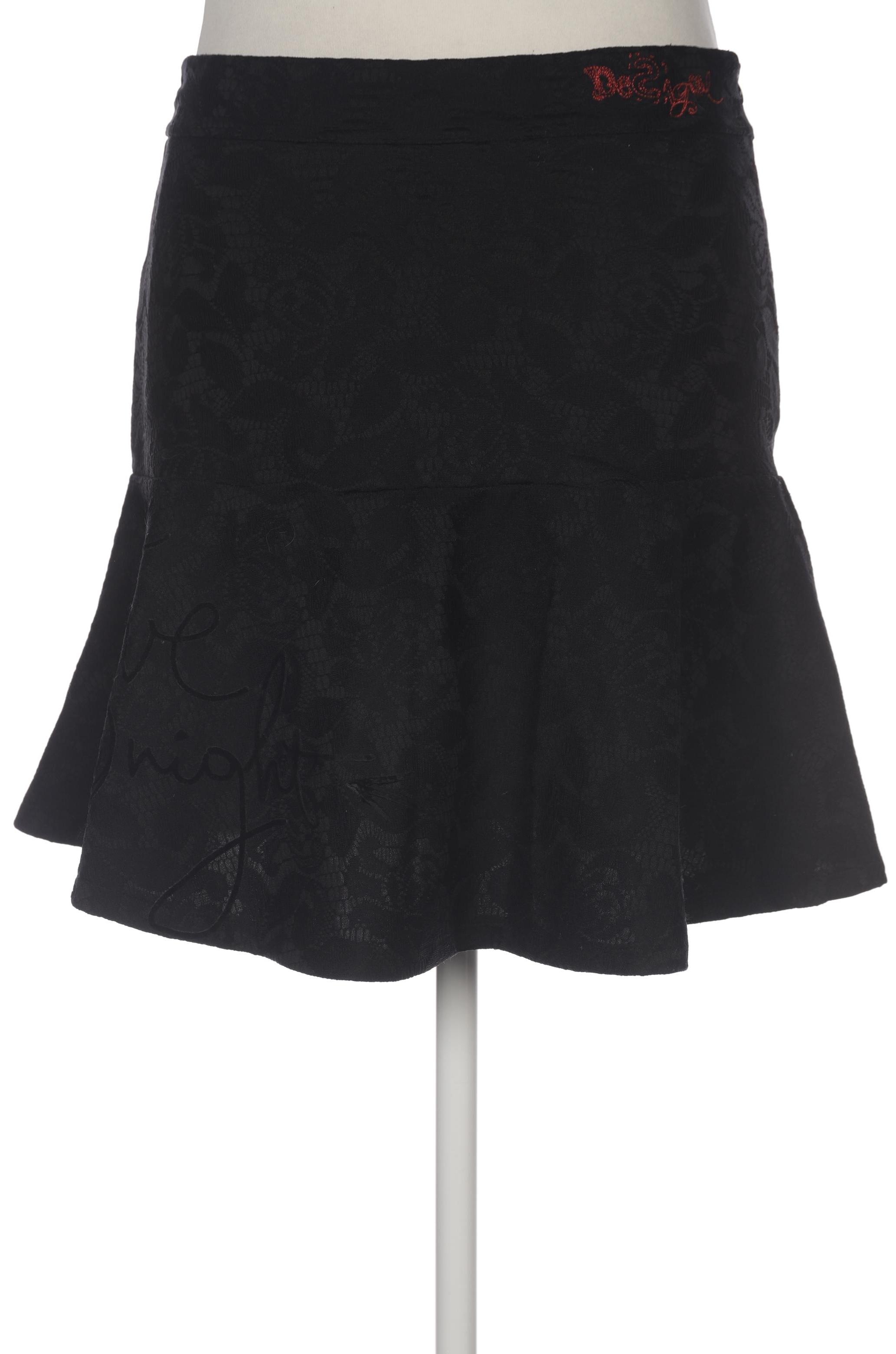 

Desigual Damen Rock, schwarz, Gr. 42