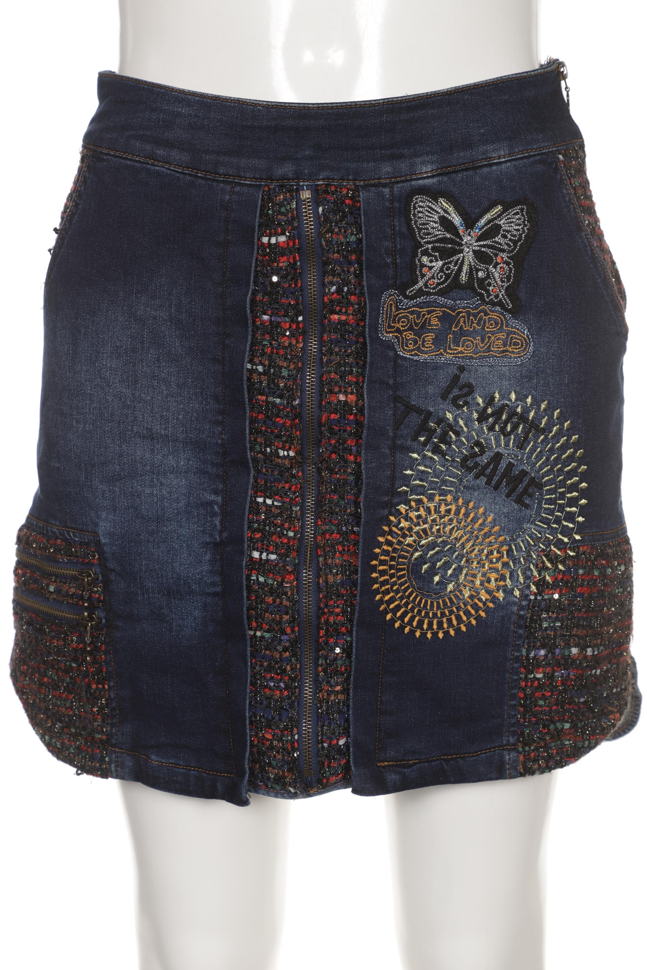 

Desigual Damen Rock, marineblau, Gr. 42