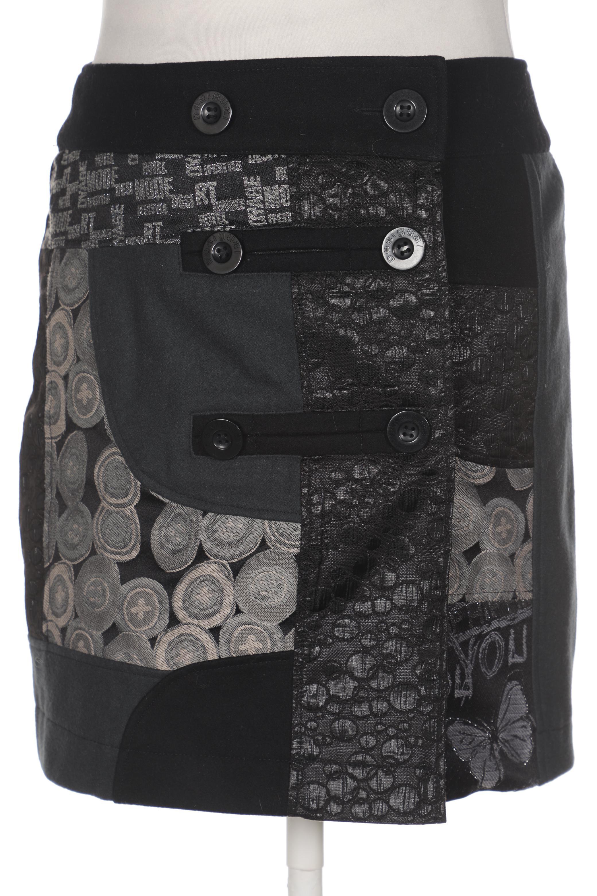 

Desigual Damen Rock, schwarz, Gr. 42