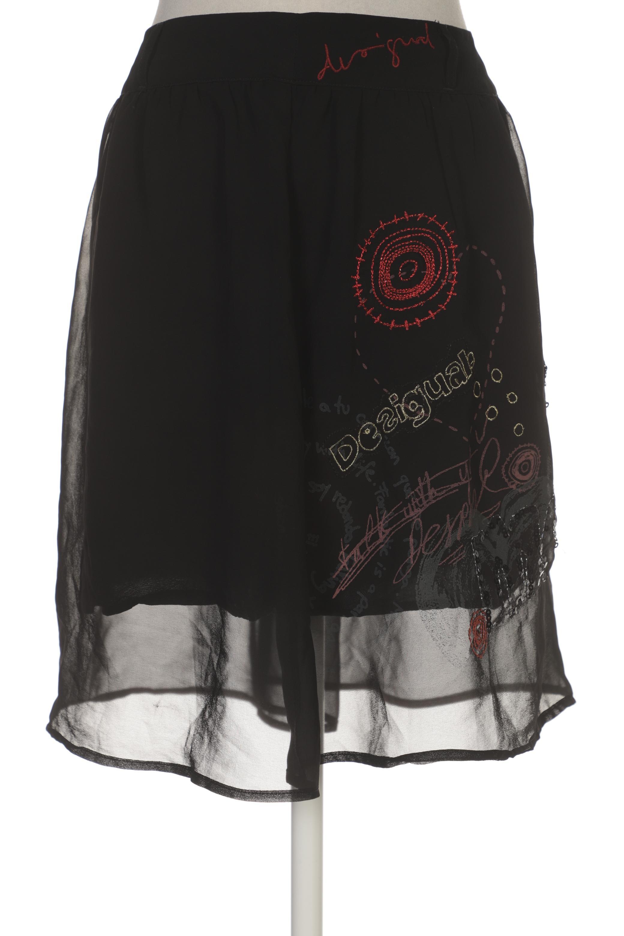

Desigual Damen Rock, schwarz, Gr. 38
