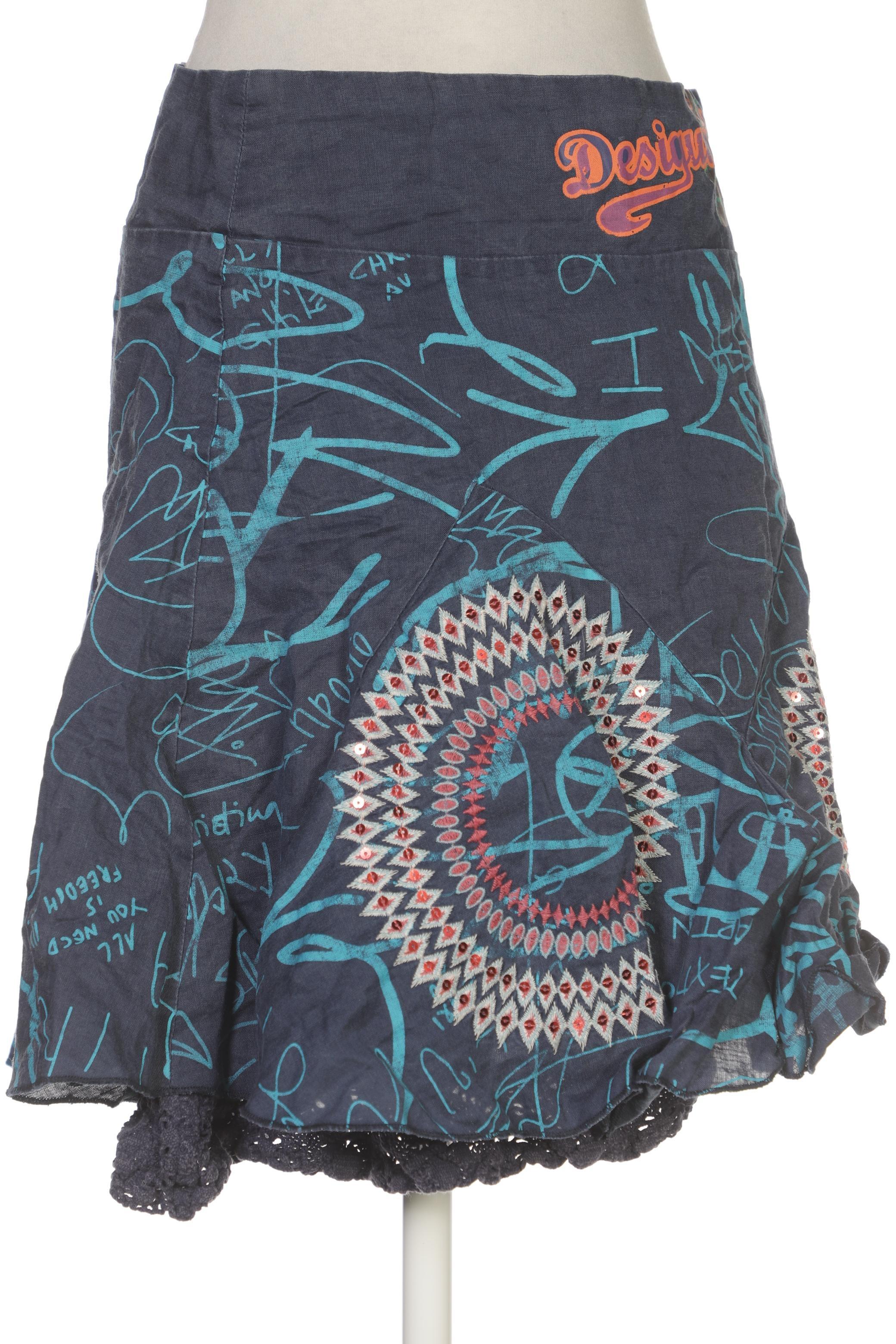 

Desigual Damen Rock, marineblau, Gr. 34