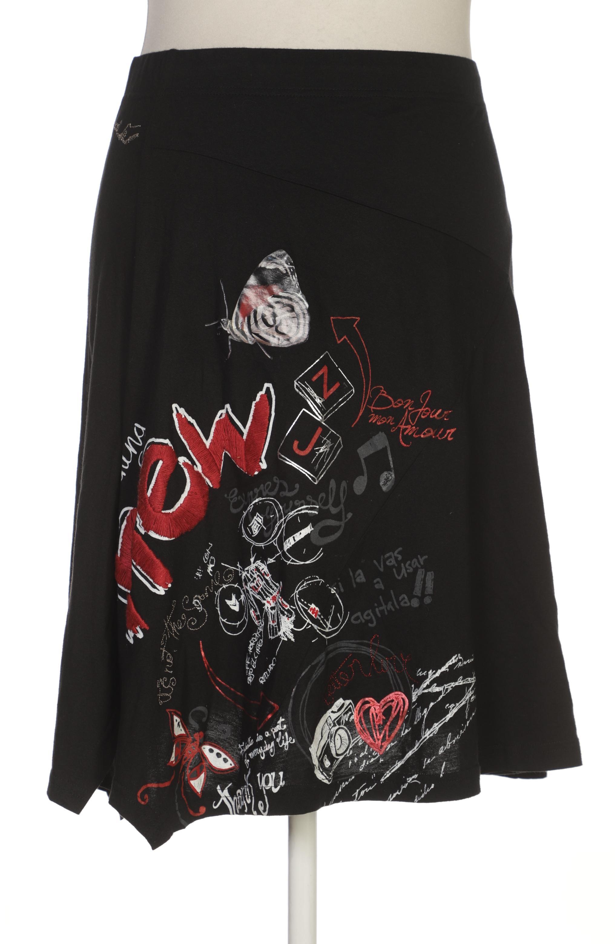

Desigual Damen Rock, schwarz, Gr. 44
