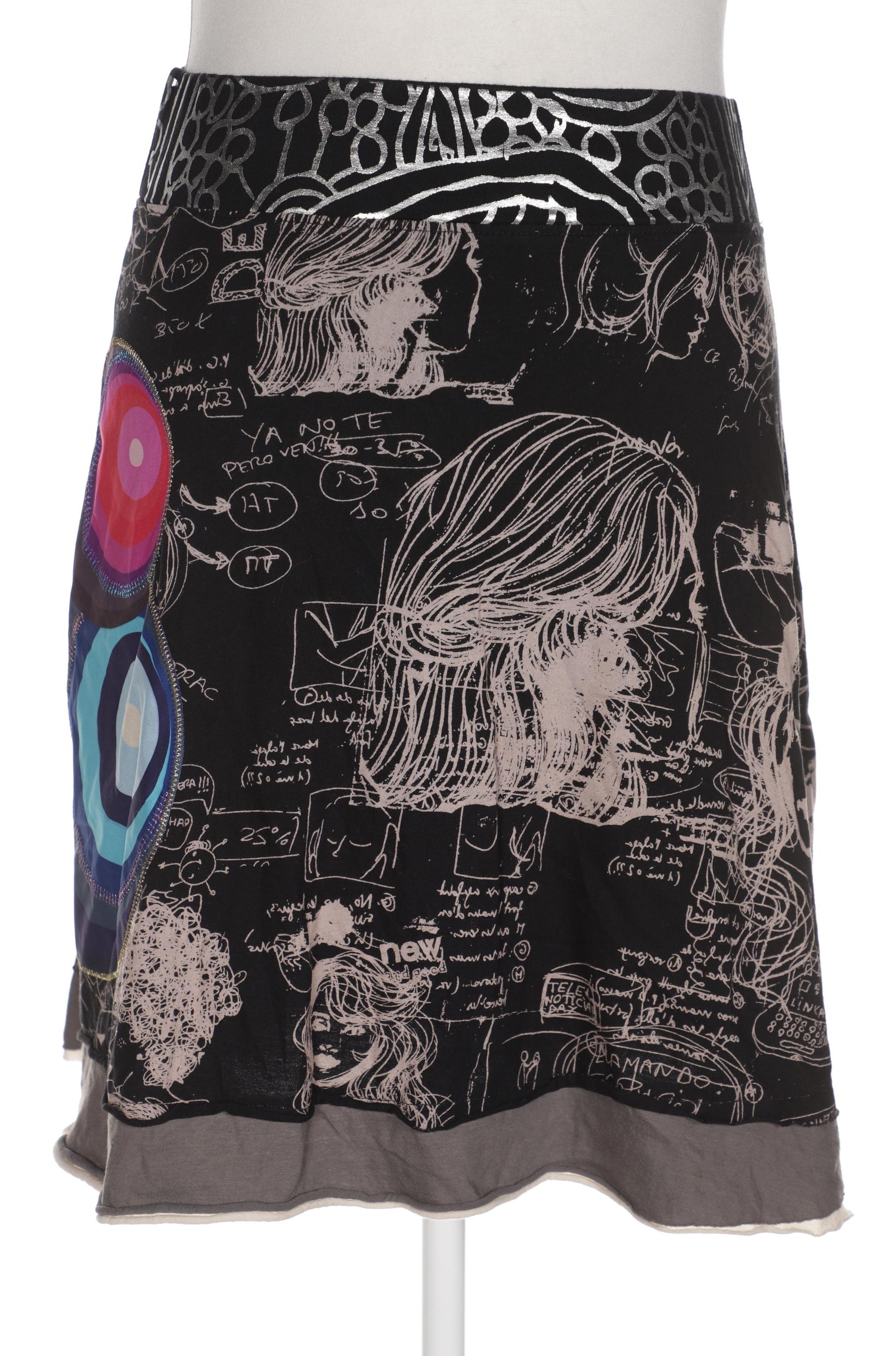 

Desigual Damen Rock, schwarz, Gr. 42