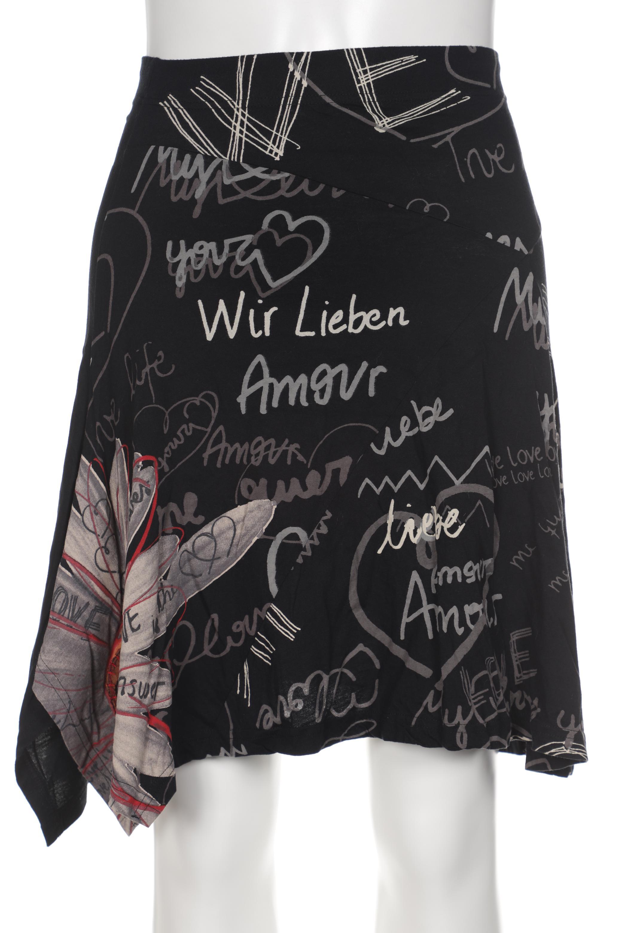 

Desigual Damen Rock, schwarz, Gr. 42