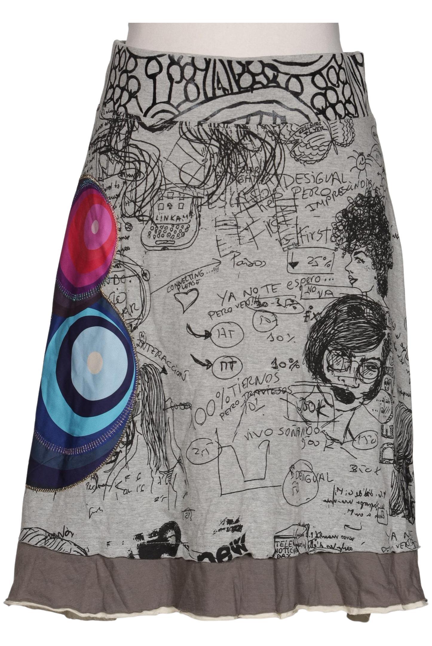 

Desigual Damen Rock, grau, Gr. 38