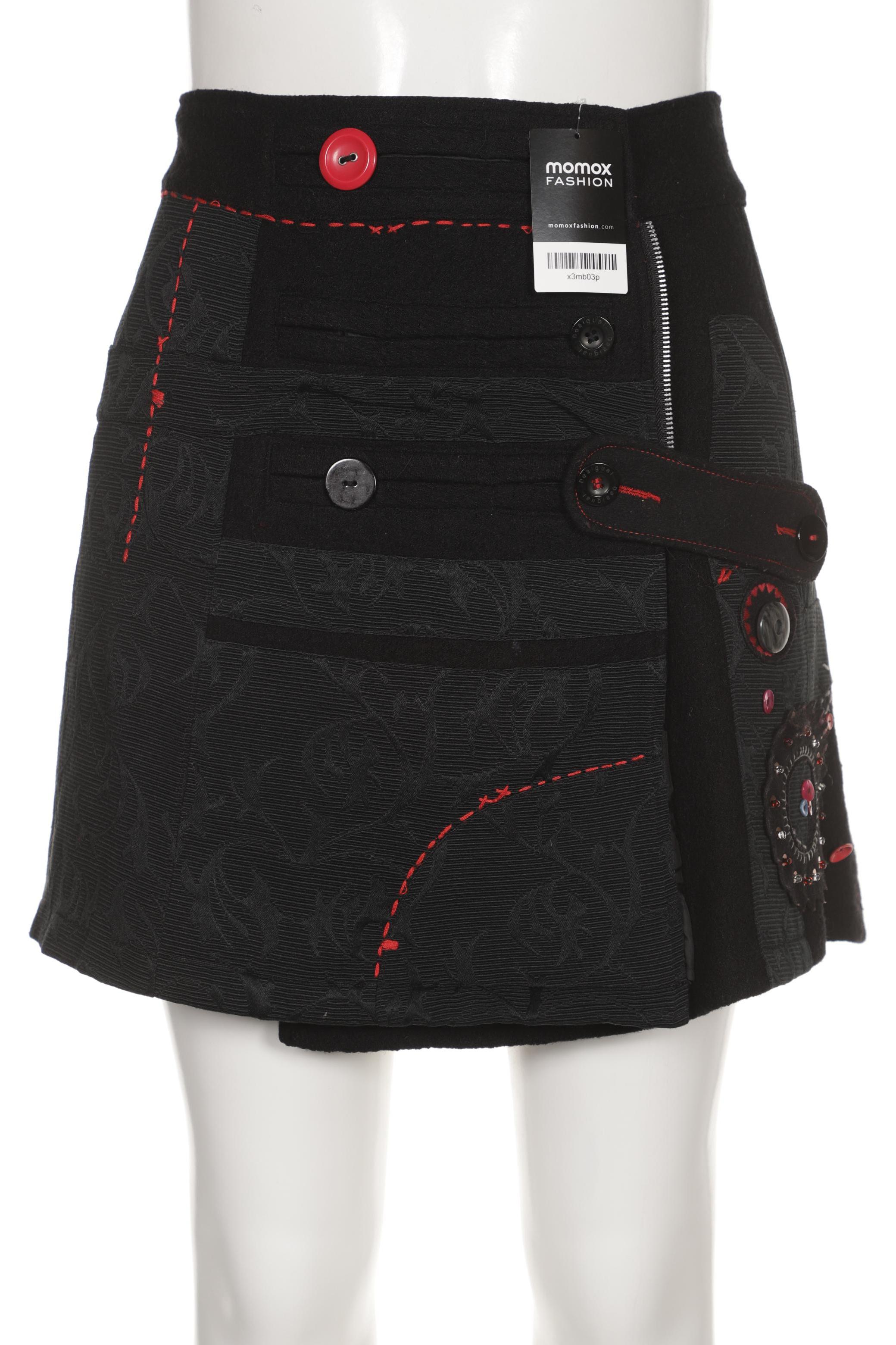 

Desigual Damen Rock, schwarz, Gr. 42