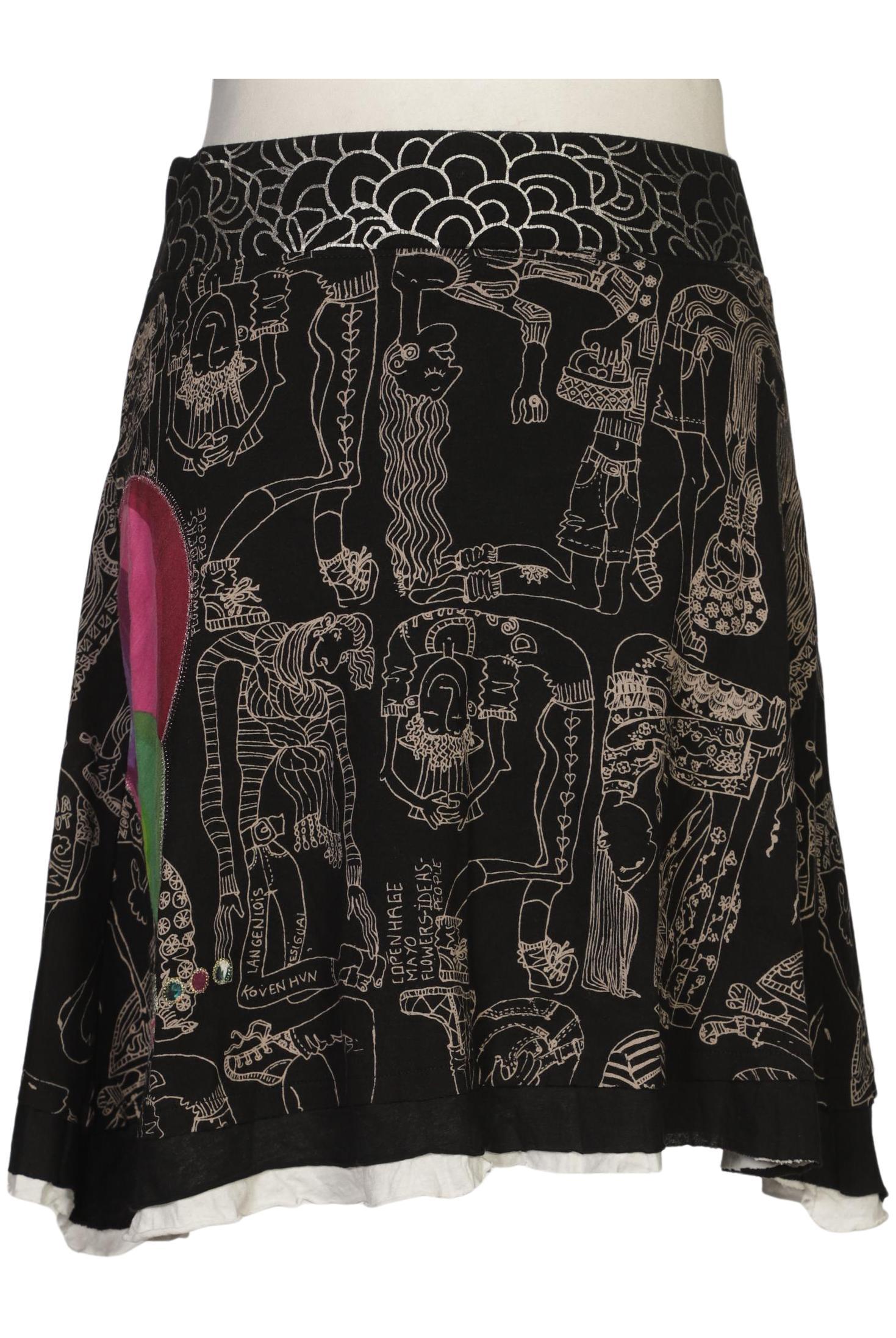 

Desigual Damen Rock, schwarz, Gr. 42
